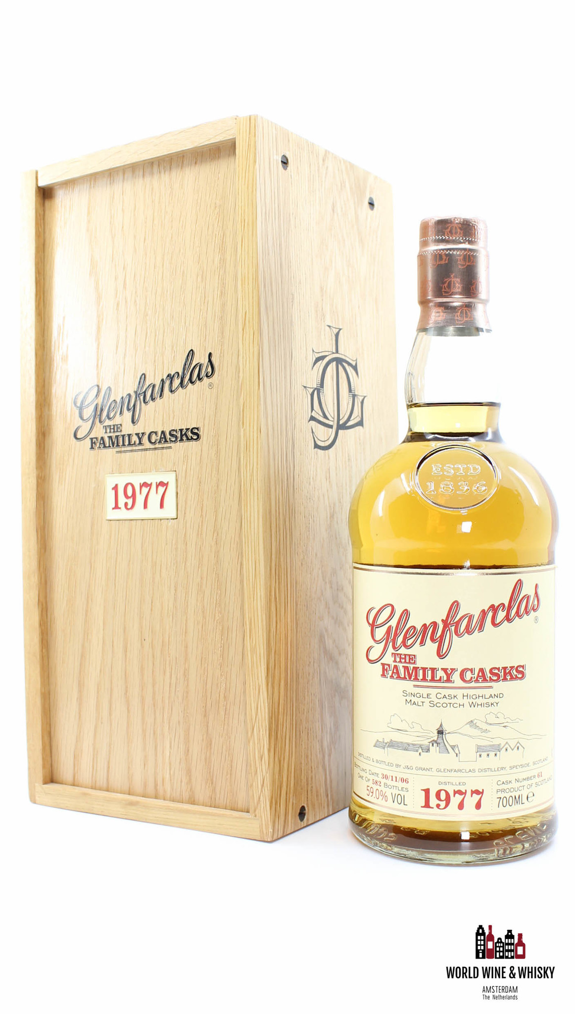 Glenfarclas Glenfarclas 29 Years Old 1977 2006  Cask 61 - The Family Casks 59.0%