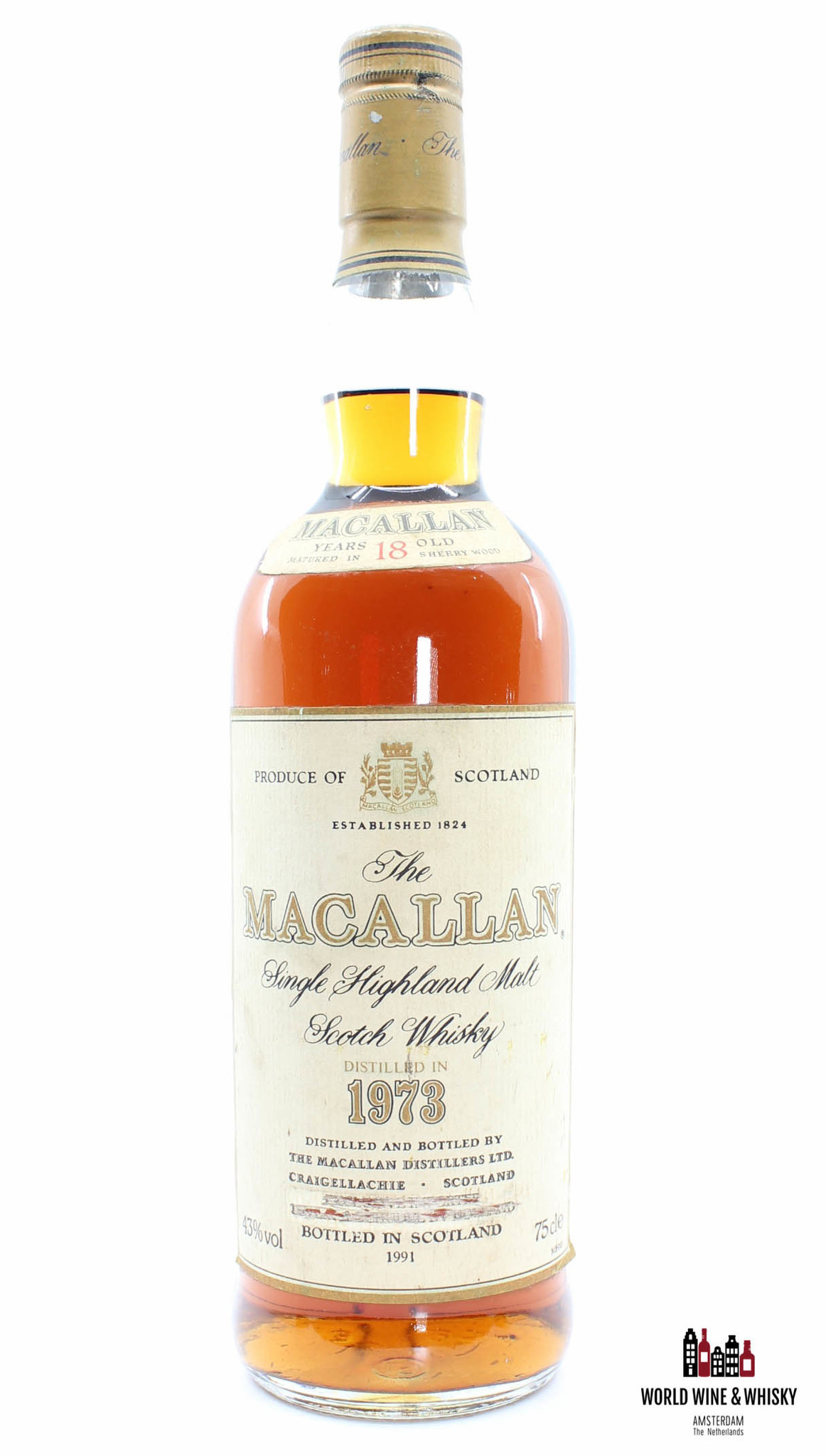 Macallan Macallan 18 Years Old 1973 1991 Sherry Wood 750ml 43%