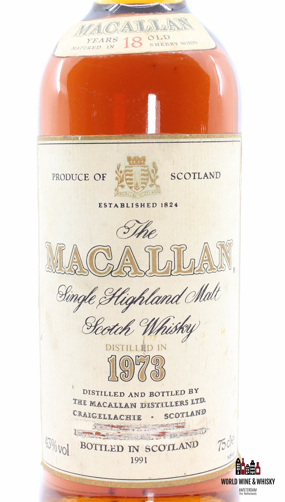 Macallan Macallan 18 Years Old 1973 1991 Sherry Wood 750ml 43%