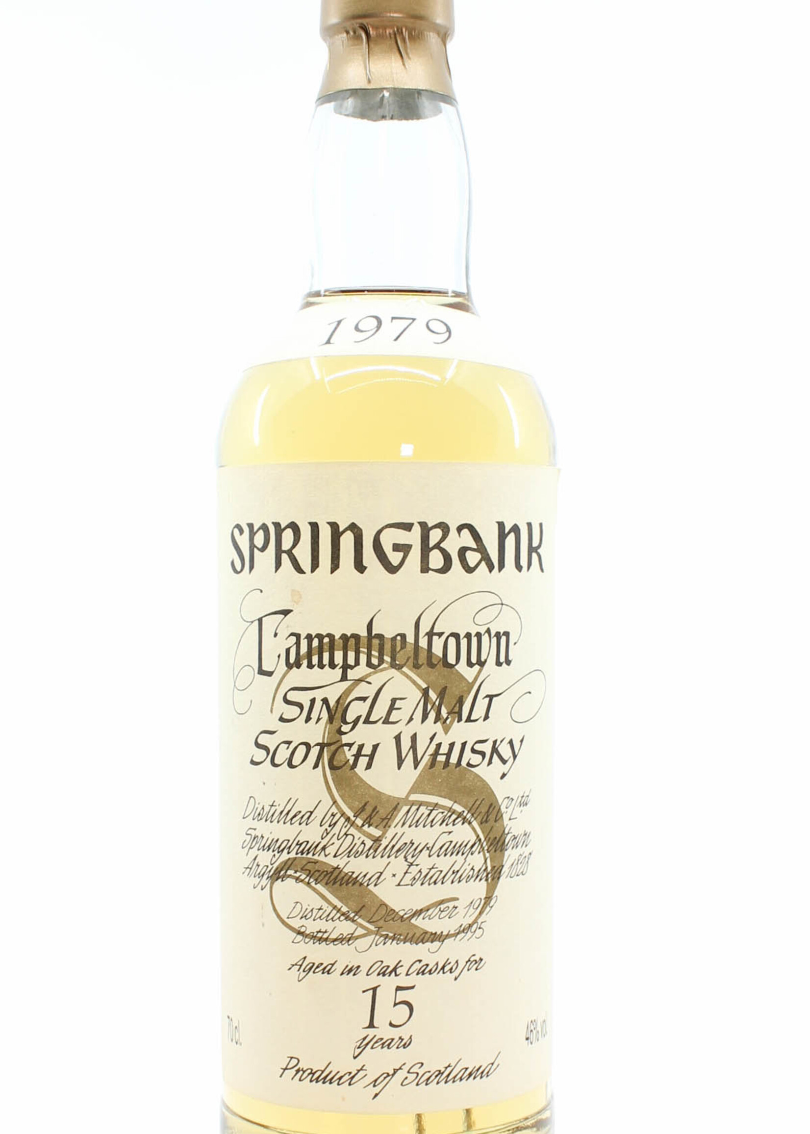 Springbank Springbank 15 Years Old 1979 1995 - Big Golden S 46%
