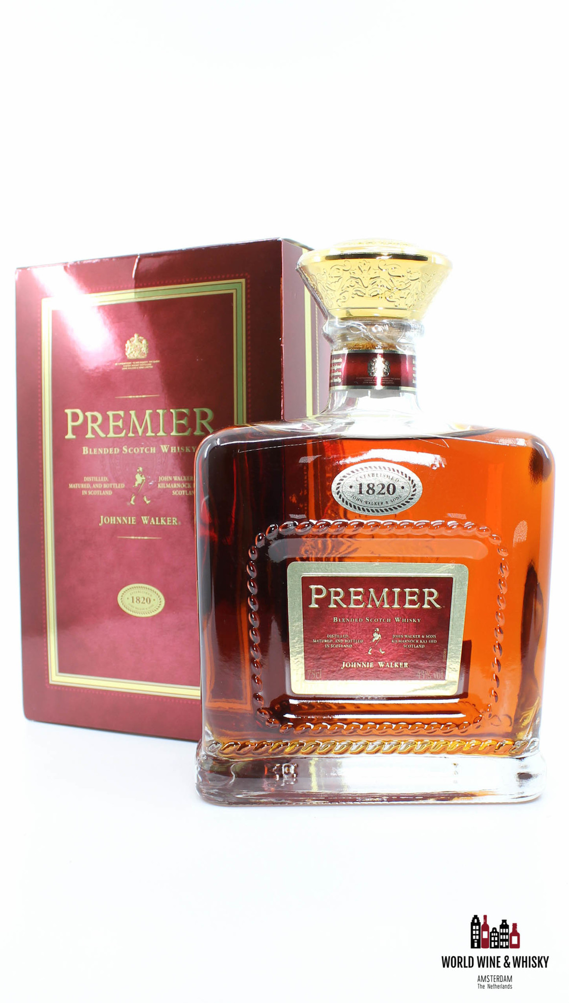 Johnnie Walker Premier 1820 43 750ml World Wine Whisky