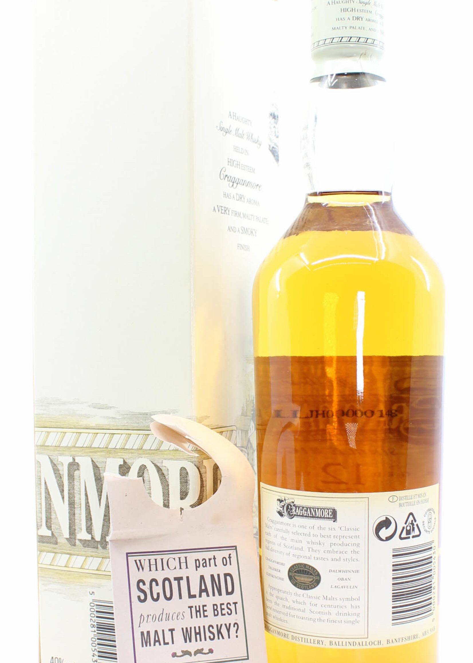 Cragganmore Cragganmore Ballindalloch 12 Years Old - Classic Malts 40% 700ml
