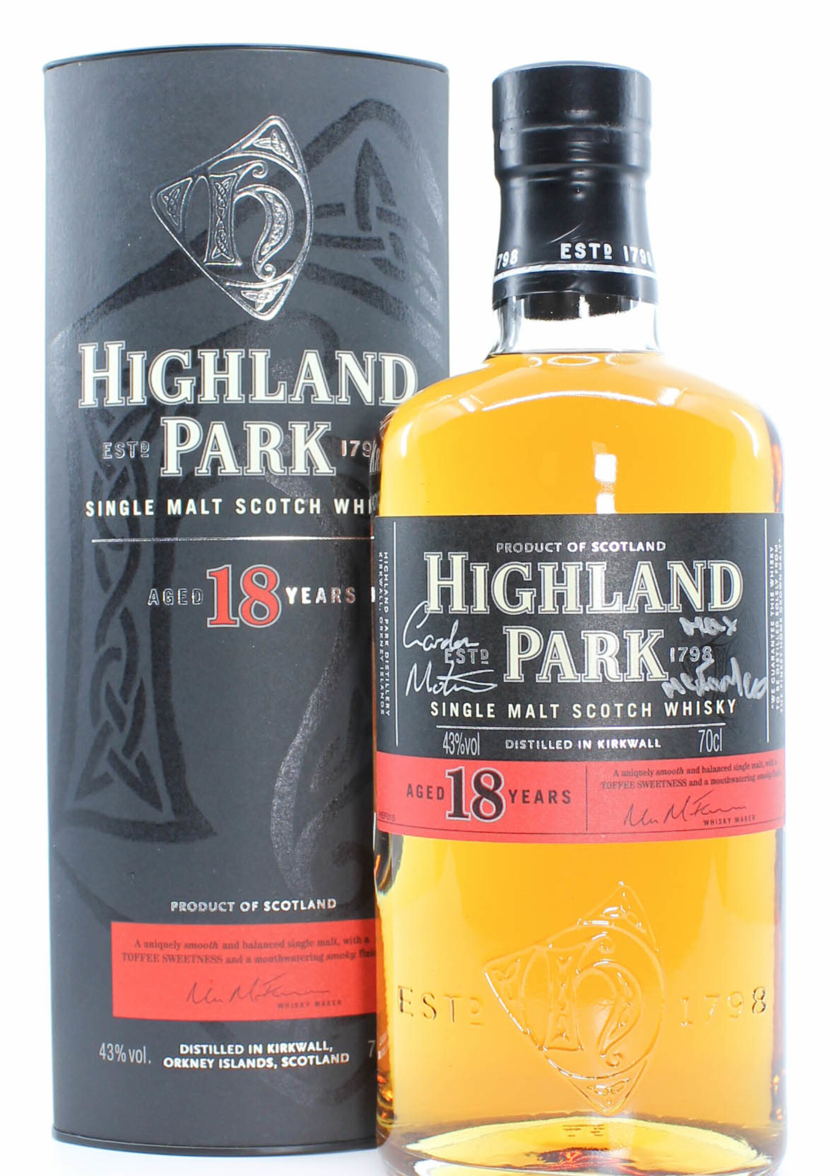 Highland Park Highland Park 18 Years Old 2017 - Viking Pride signed (Gordon Motion & Max McFarlane) 43% (1 of 756)
