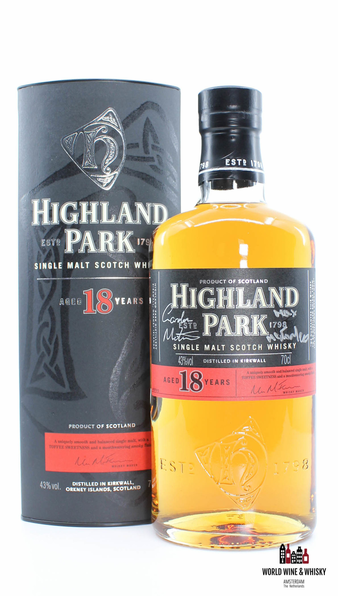 Highland Park Highland Park 18 Years Old 2017 - Viking Pride signed (Gordon Motion & Max McFarlane) 43% (1 of 756)