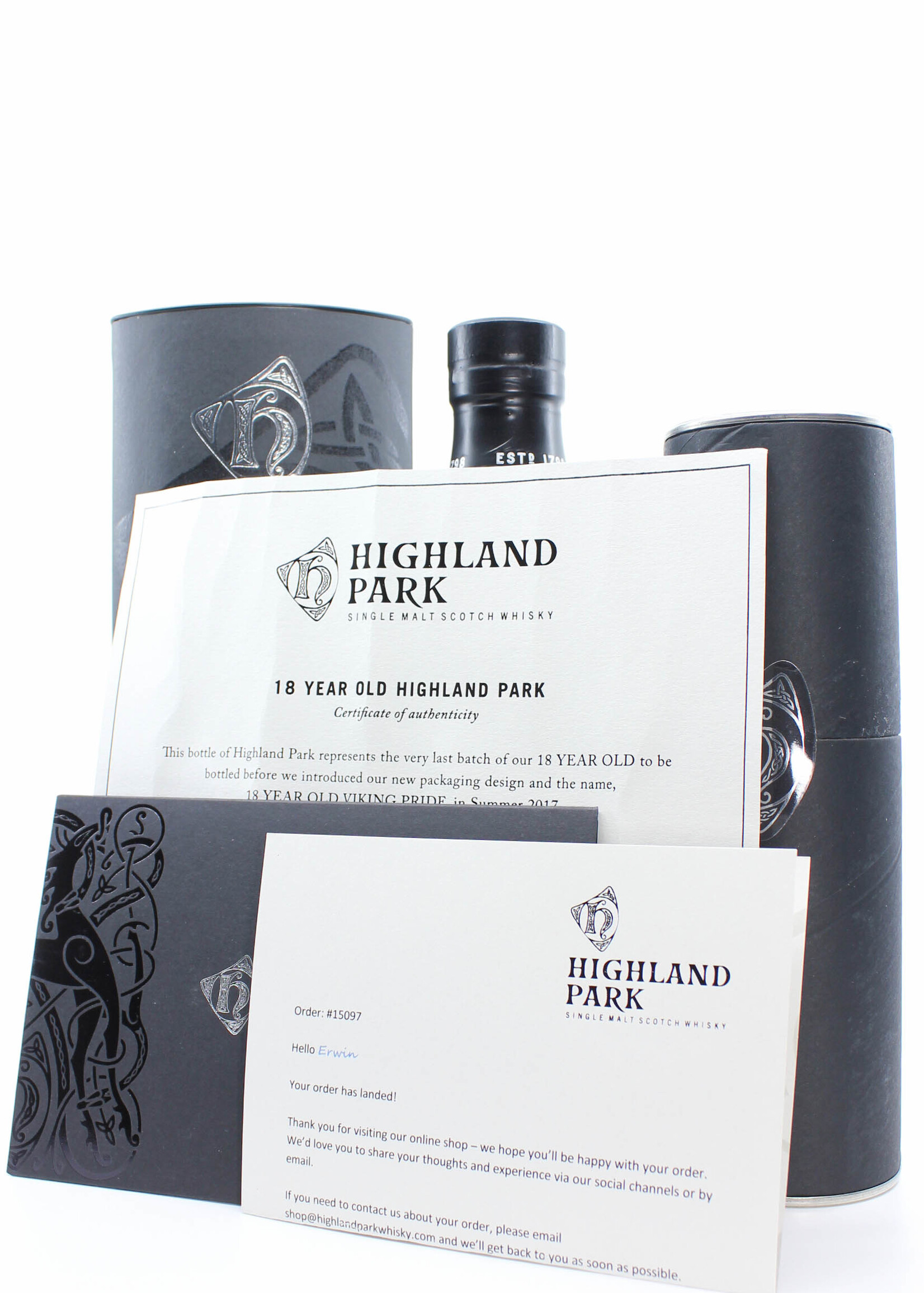 Highland Park Highland Park 18 Years Old 2017 - Viking Pride signed (Gordon Motion & Max McFarlane) 43% (1 of 756)