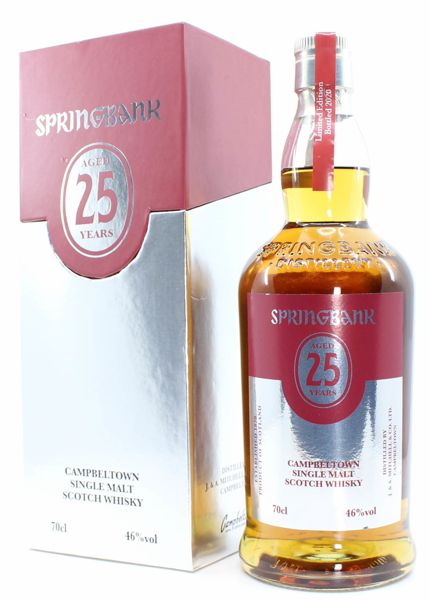 Springbank Springbank 25 Years Old 2020 Limited Edition - Red/Silver Edition 46% (1 of 1200)