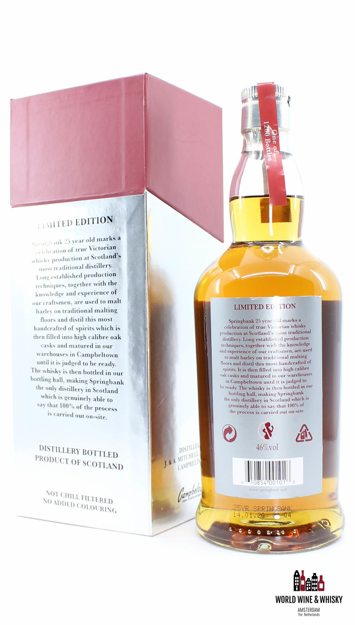 Springbank Springbank 25 Years Old 2020 Limited Edition - Red/Silver Edition 46% (1 of 1200)