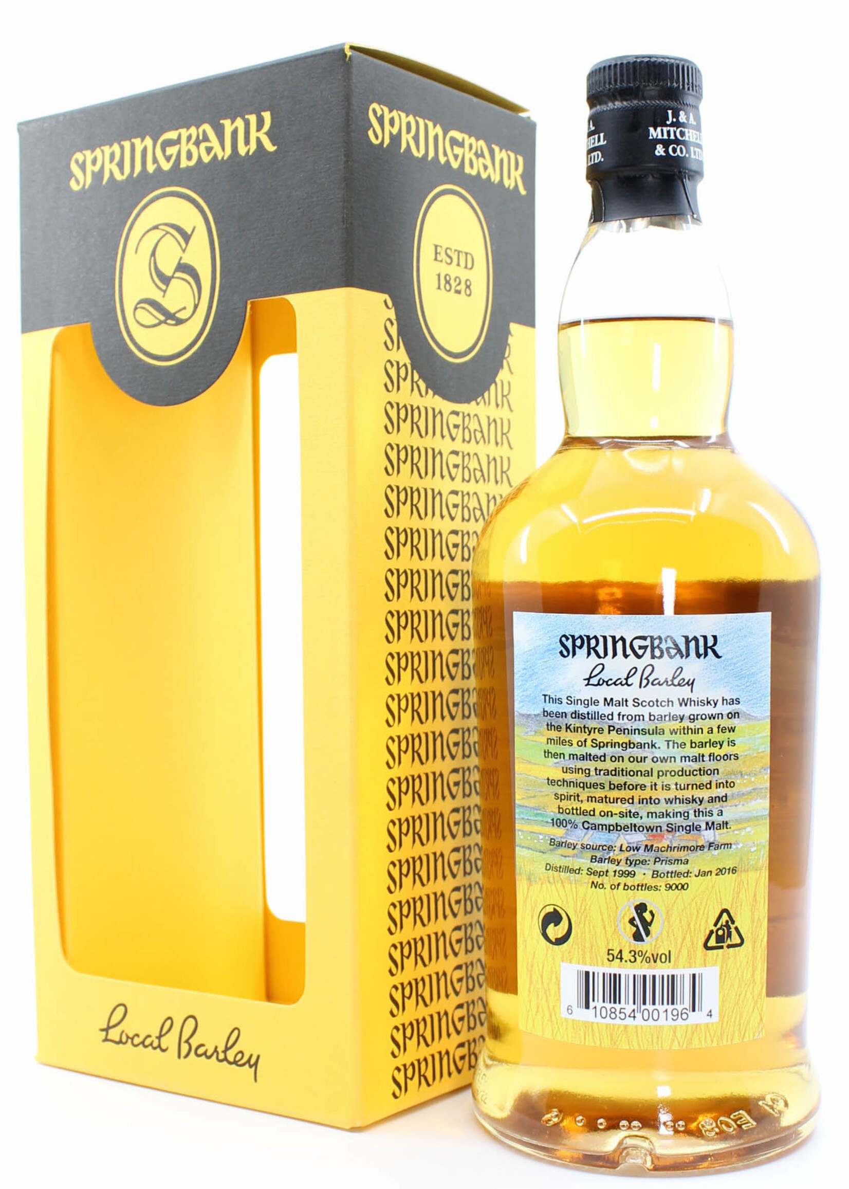 Springbank Springbank 16 Years Old 1999 2016 - Local Barley 54.3% (1 of 9000)