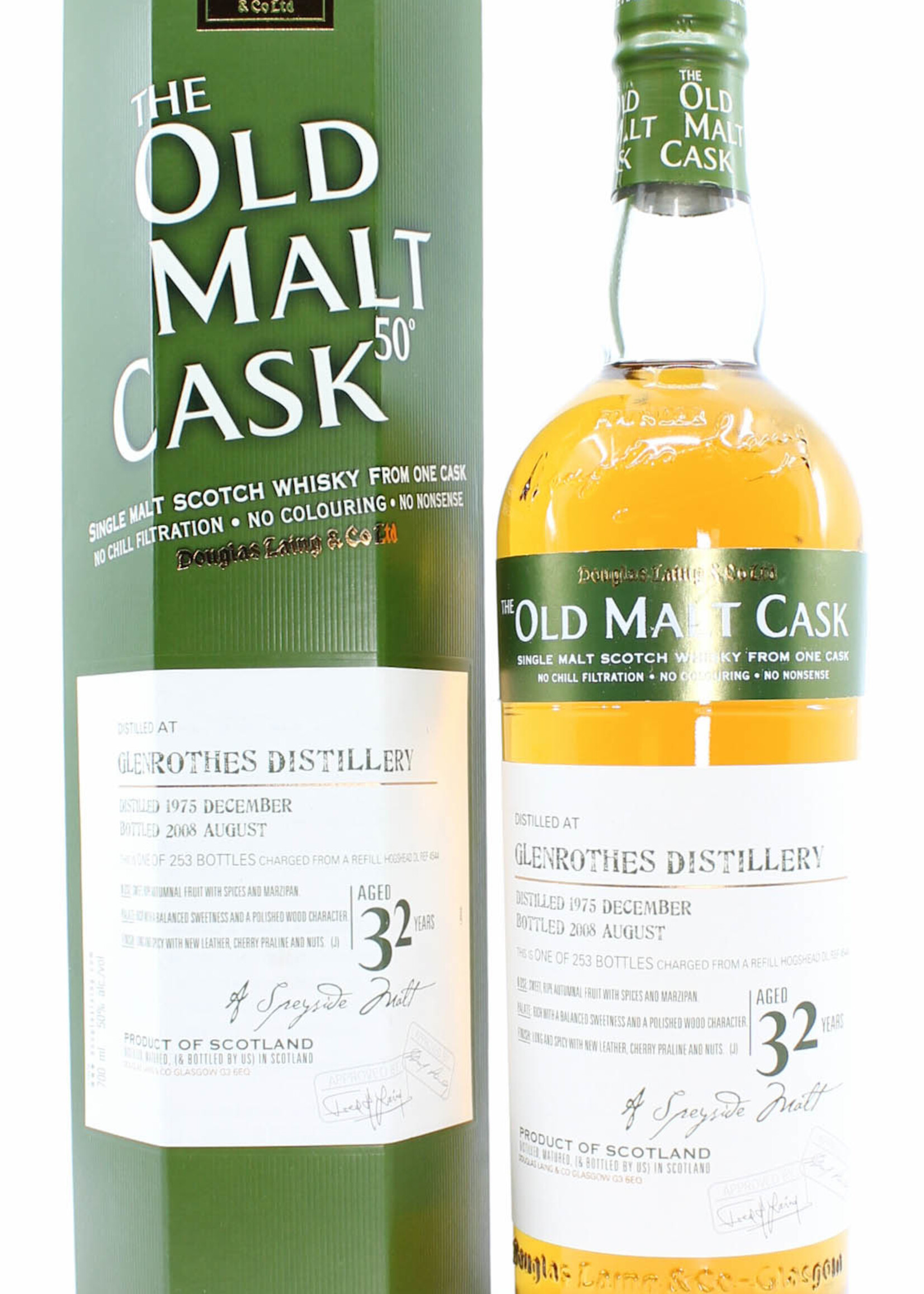 Glenrothes Glenrothes 32 Years Old 1975 2008 - Cask DL 4544 - Douglas Laing - The Old Malt Cask 50% (1 of 253)