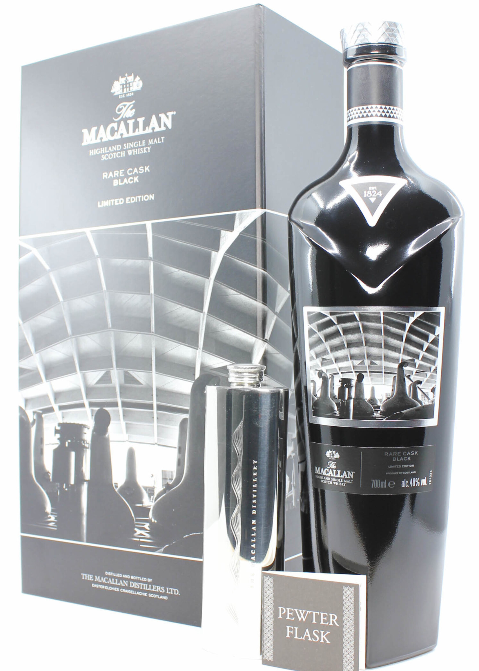 The Macallan Macallan Rare Cask Black 2018 Limited Edition - 1824 Collection - full set 48% (1 of 7000)