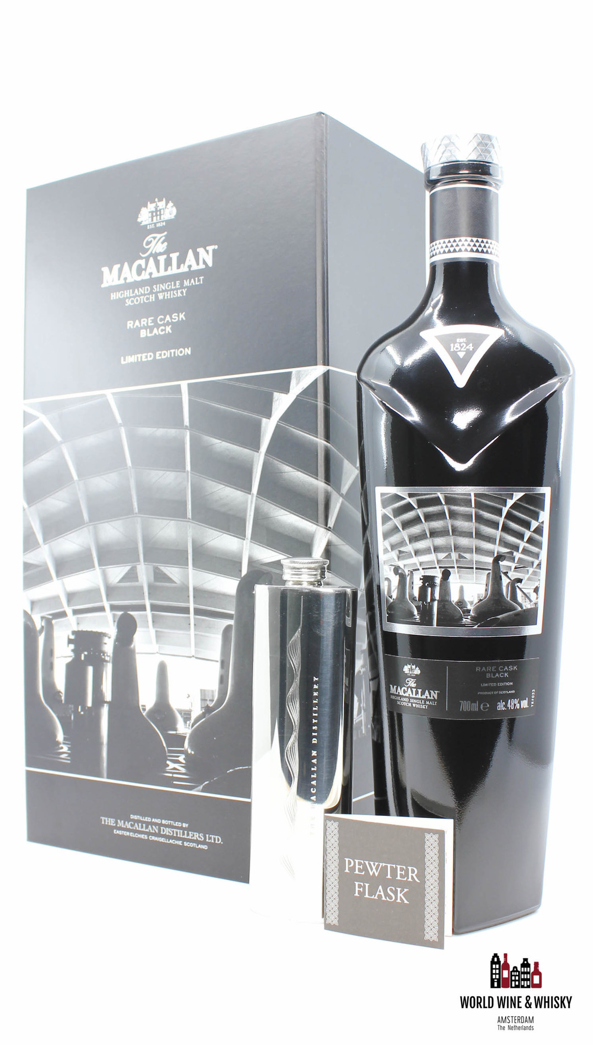 Macallan Macallan Rare Cask Black 2018 Limited Edition - 1824 Collection - full set 48% (1 of 7000)