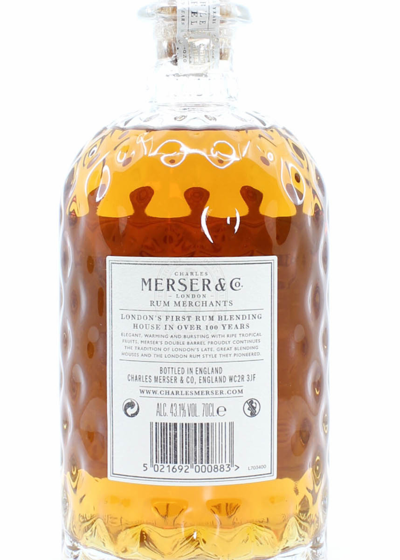 Merser & Co Charles Merser & Co Double Barrel Rum - Batch 107-AH4 43.1%