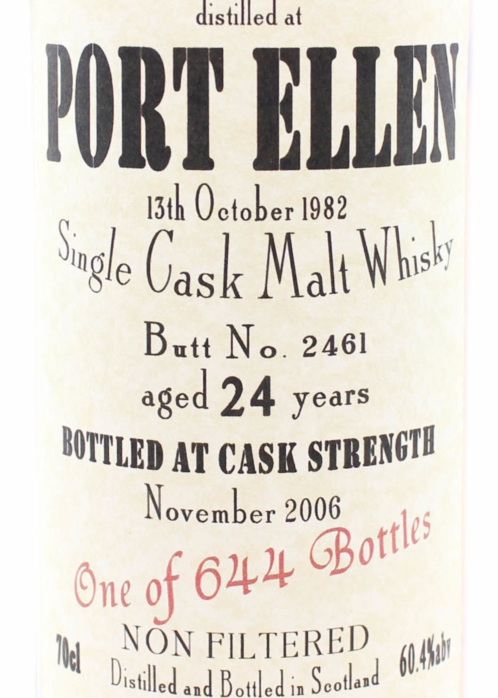 Port Ellen Port Ellen 24 Years Old 1982 2006 cask 2461 Bladnoch Forum - Closed Distillery 60.4% (1 of 644)