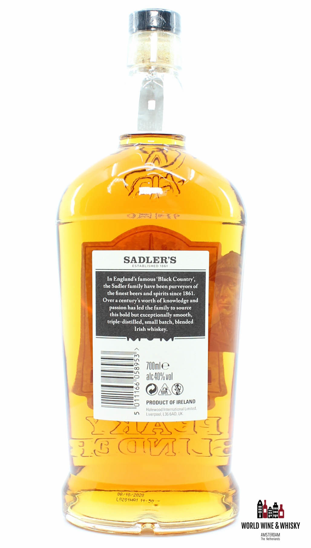 Peaky Blinder Irish Whiskey 2017 - Sadler\'s Brewing Co. 40% - World Wine &  Whisky