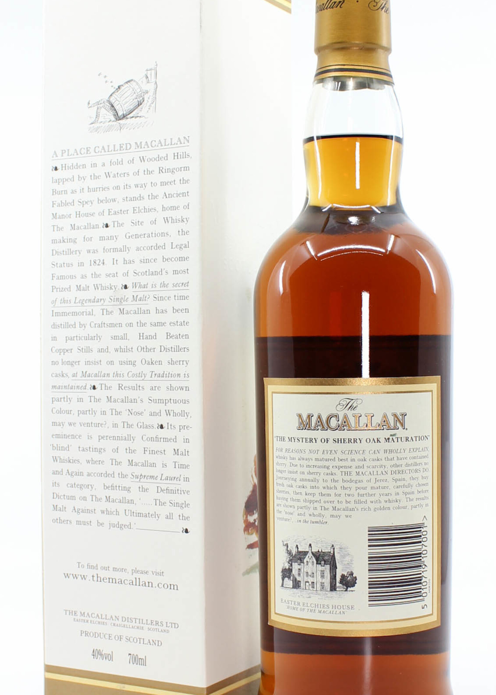 The Macallan Macallan 10 Years Old - Sherry Oak Casks From Jerez 40% (90s bottling)
