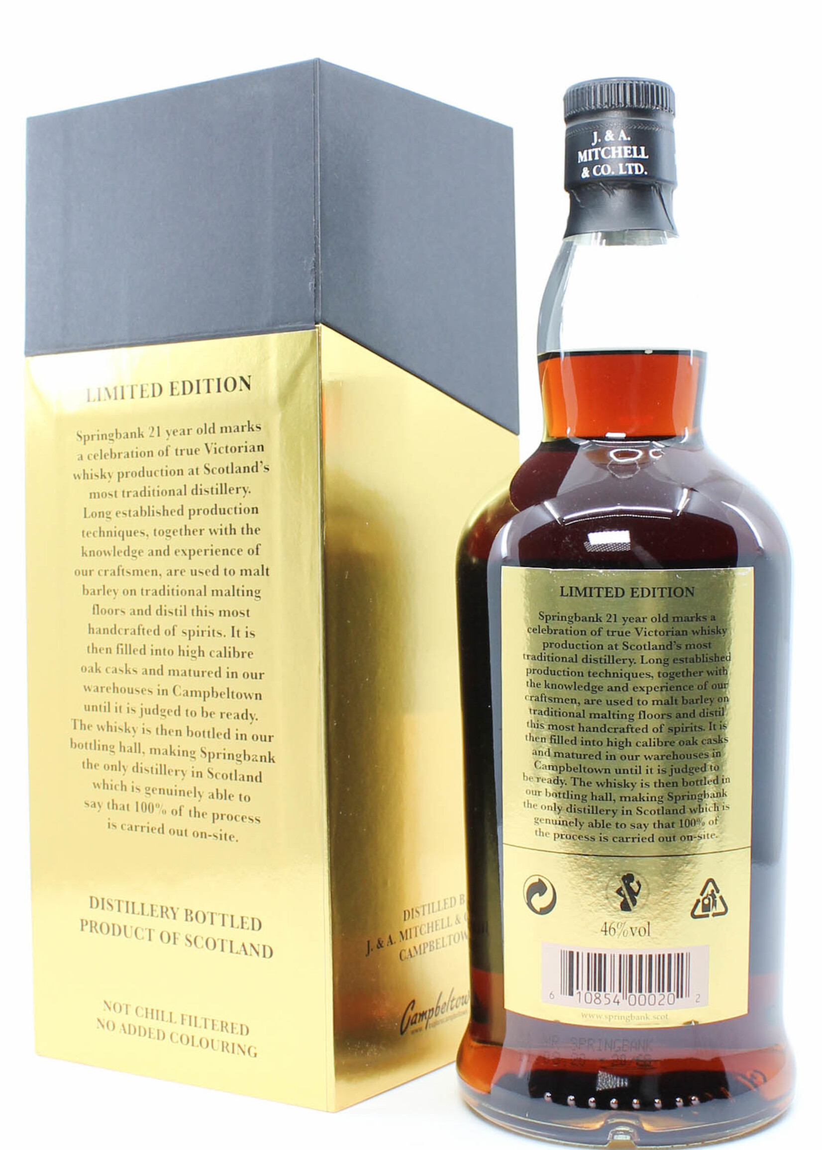Springbank Springbank 21 Years Old 2020 - Limited Edition - Black/Gold Edition 46% (1 of 3300)