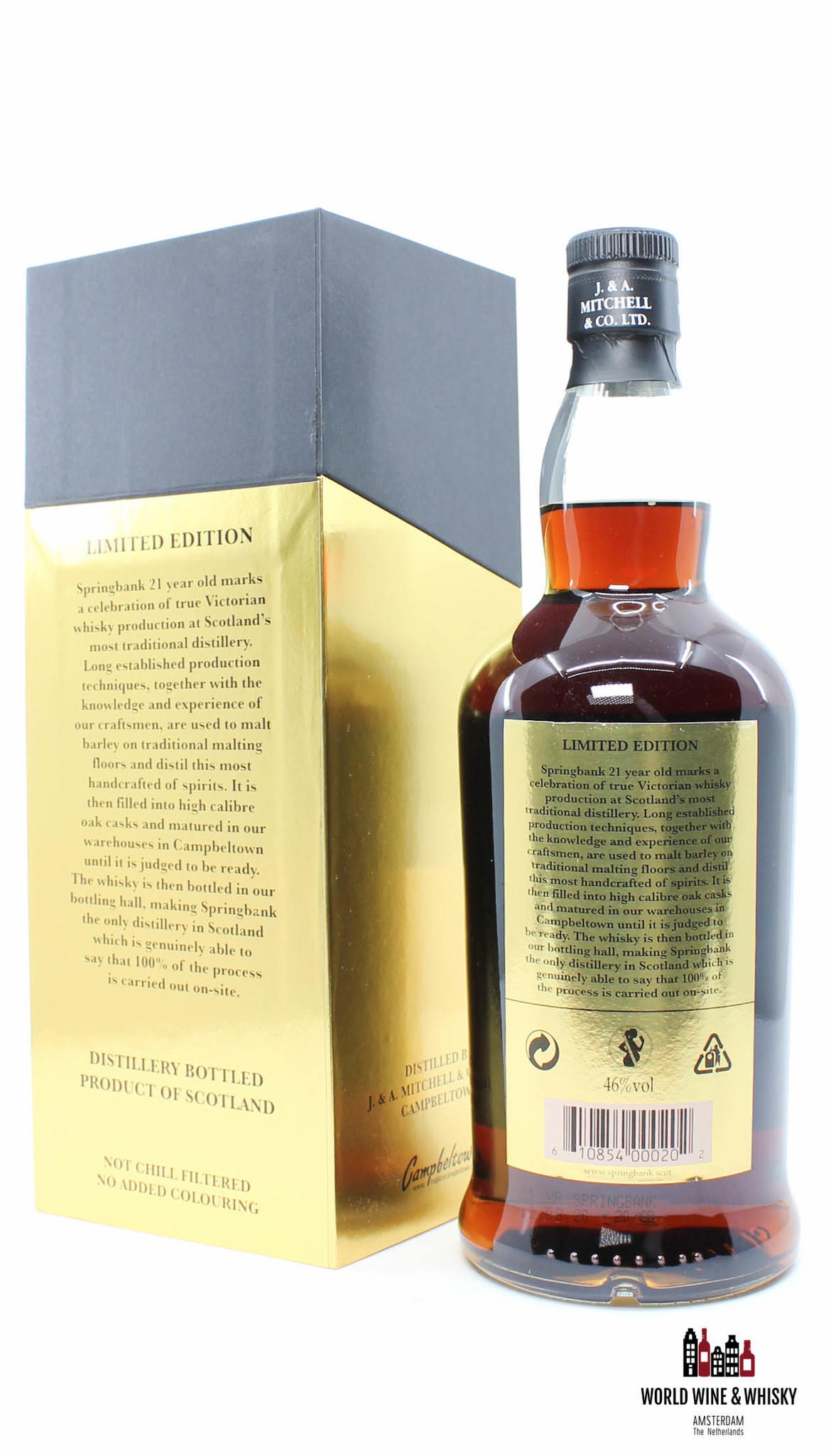 Springbank Springbank 21 Years Old 2020 - Limited Edition - Black/Gold Edition 46% (1 of 3300)