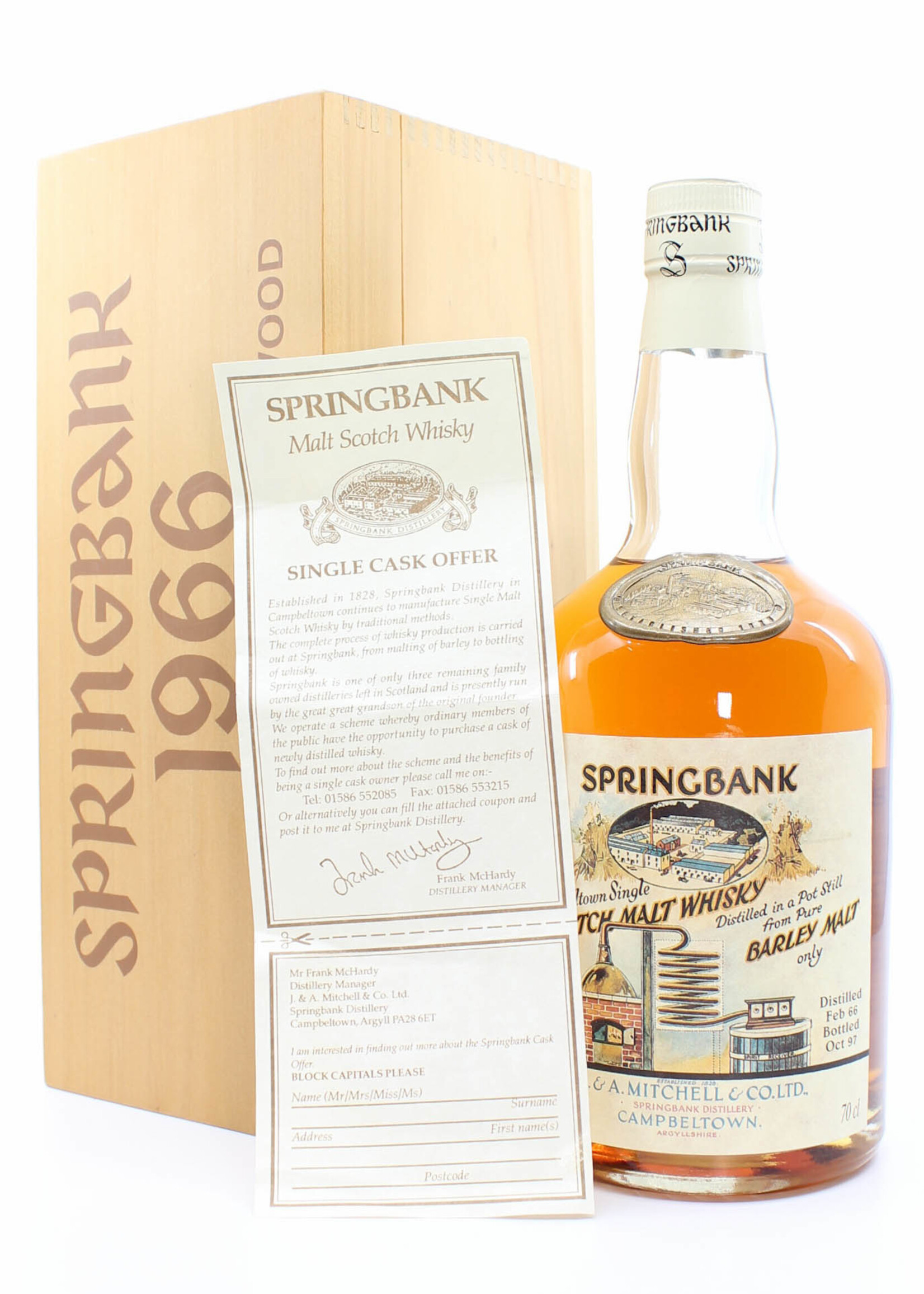 Springbank Springbank 31 Years Old 1966 1997 - Local Barley - Cask 1966 489 52%