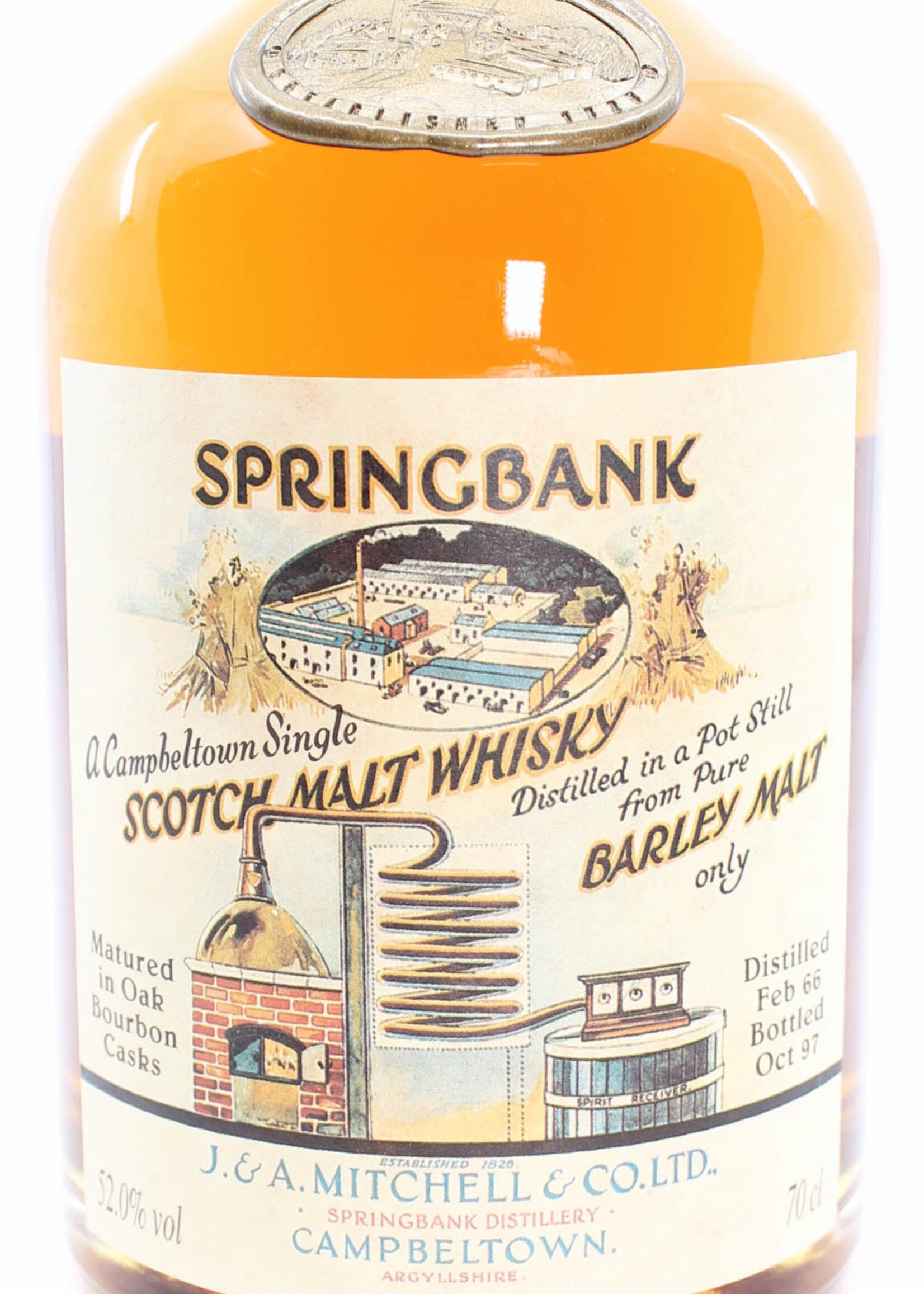 Springbank Springbank 31 Years Old 1966 1997 - Local Barley - Cask 1966 489 52%