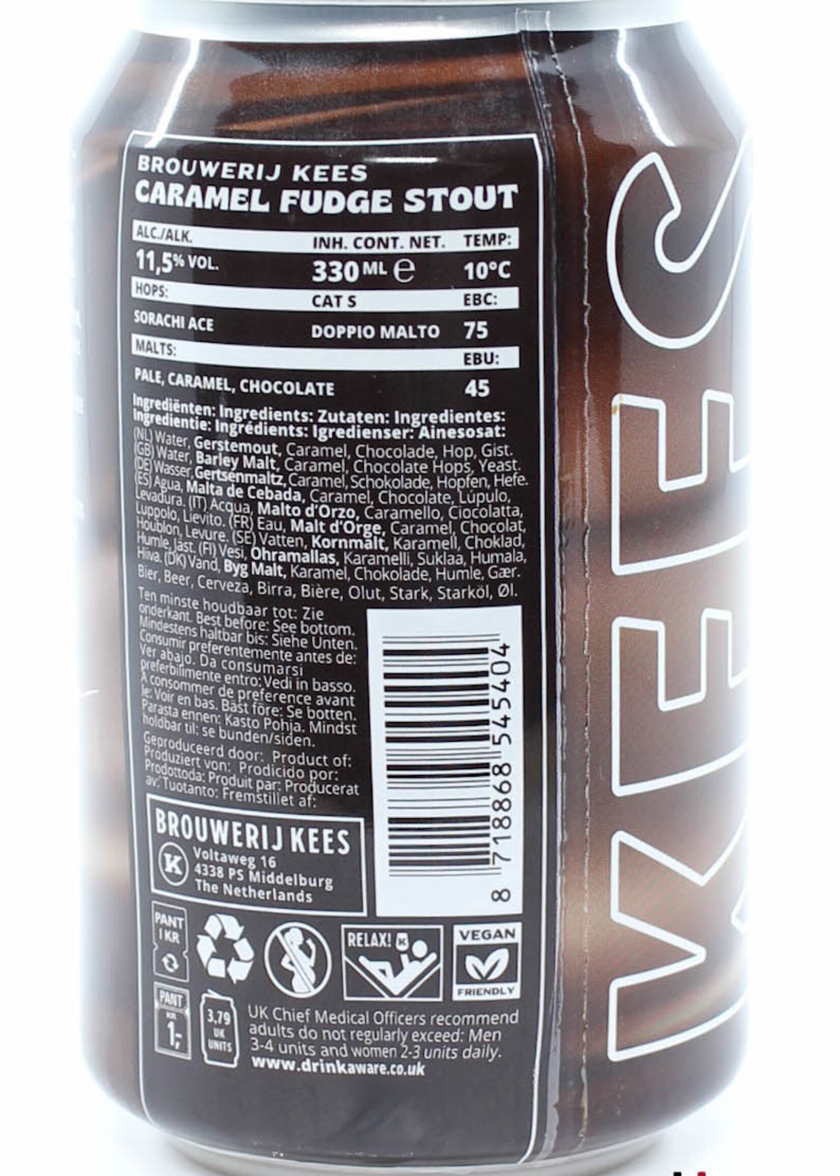 Brouwerij Kees Brouwerij Kees - Caramel Fudge Stout - Imperial Stout 11,5% 33cl