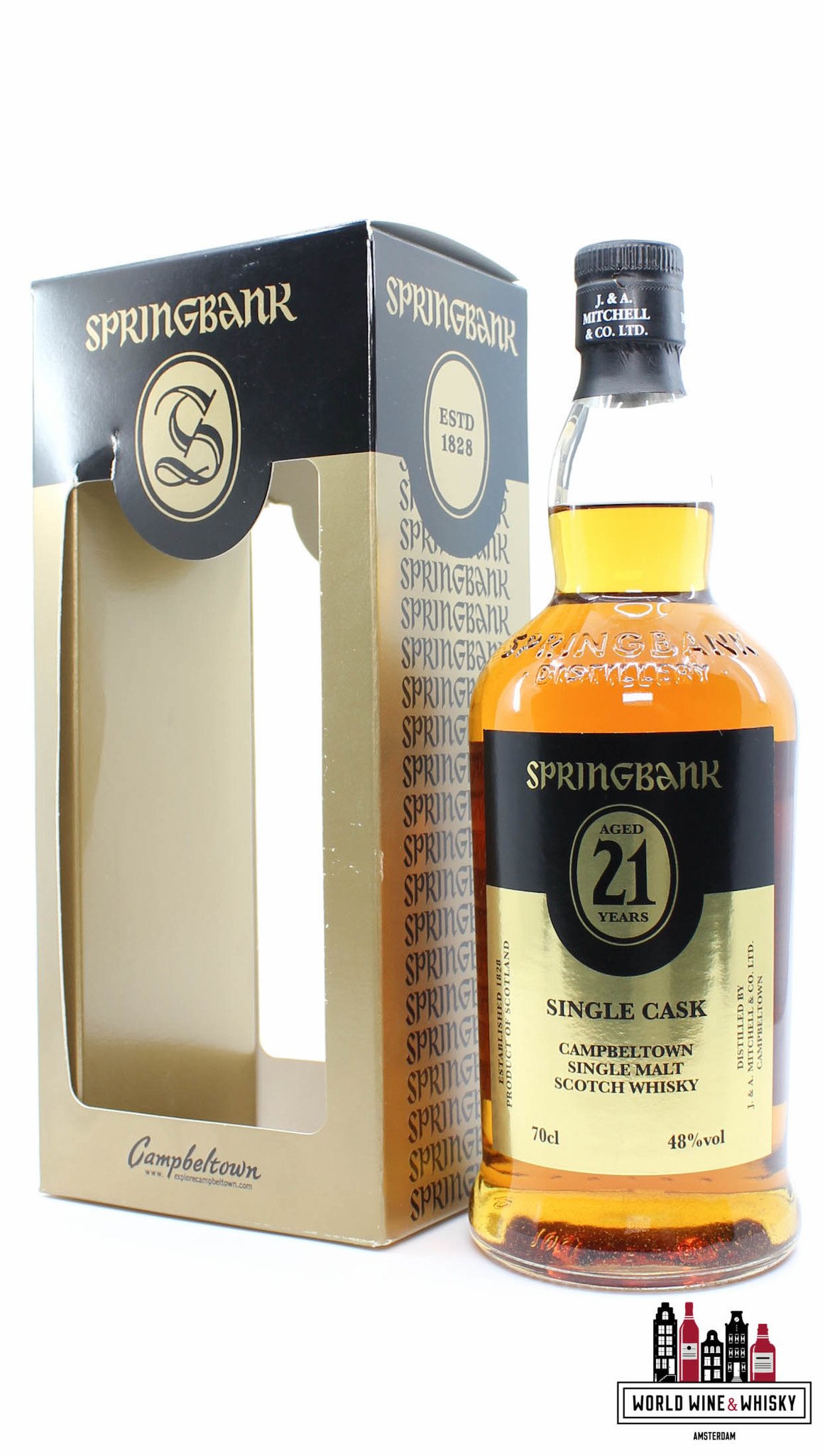 Springbank Springbank 21 Years Old 1995 2016 - Fourcroy Nederland - Black/Gold Edition 48% (1 of 336)