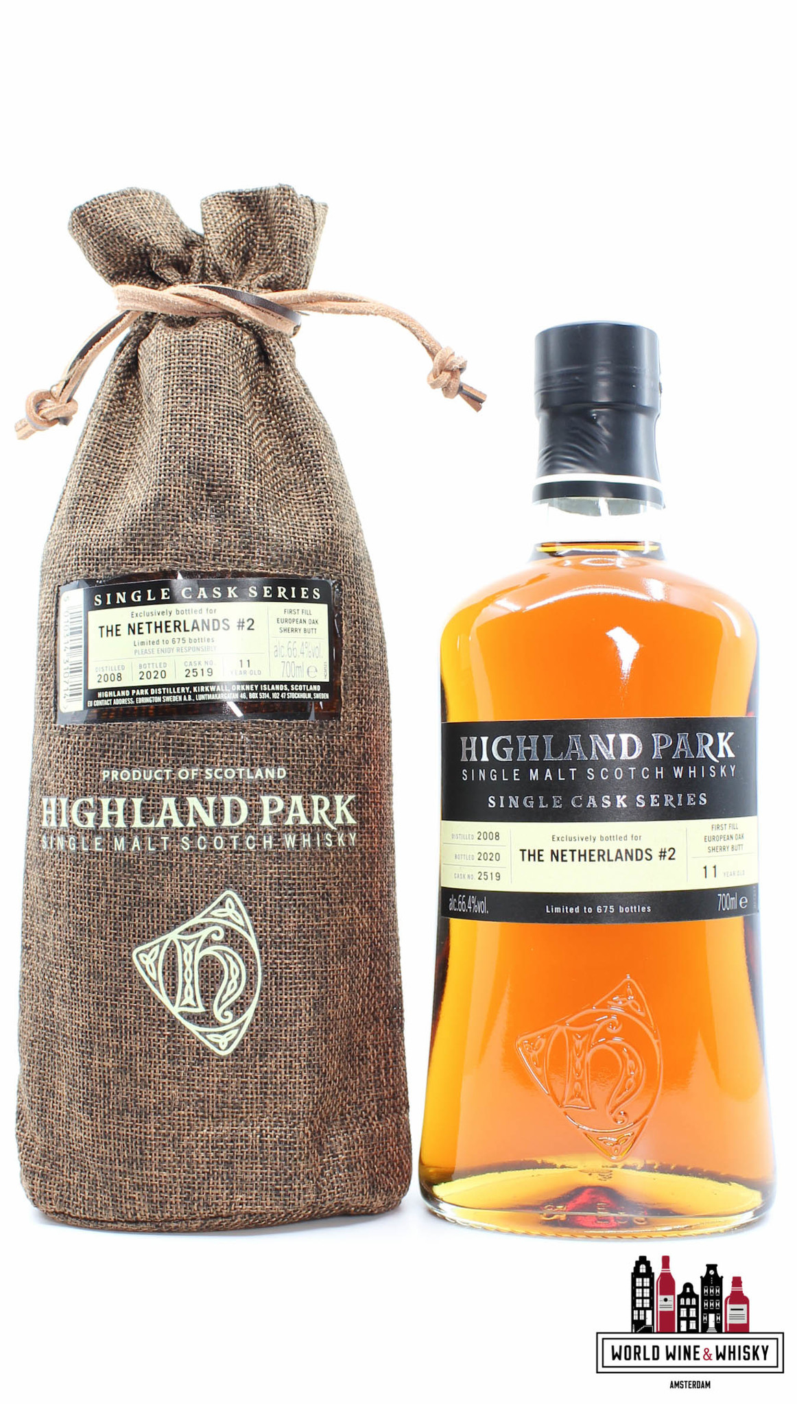 Highland Park Highland Park 11 Years Old 2008 2020 - Cask 2519 - Bottled for The Netherlands #2 66.4% (1 of 675)