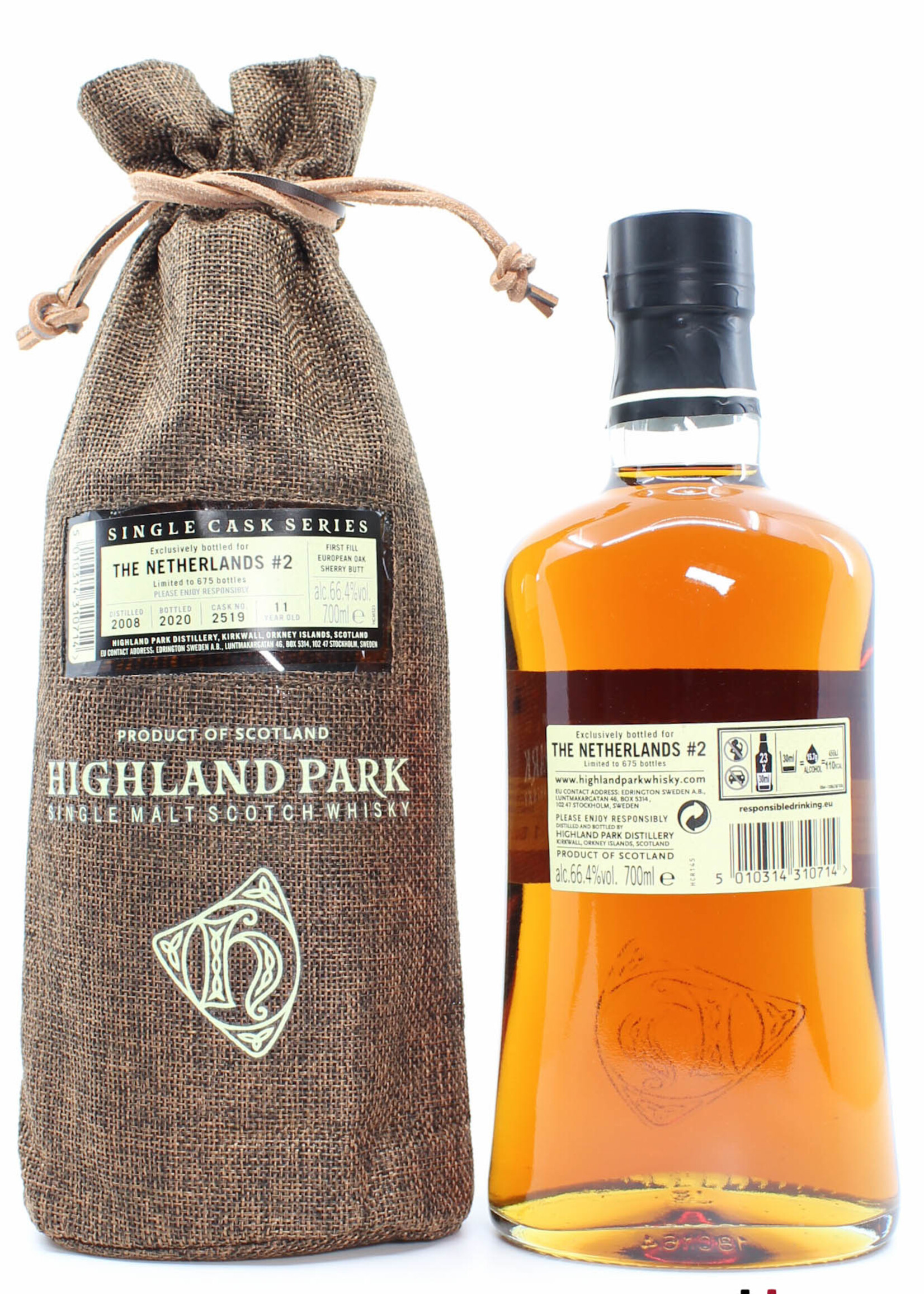 Highland Park Highland Park 11 Years Old 2008 2020 - Cask 2519 - Bottled for The Netherlands #2 66.4% (1 of 675)