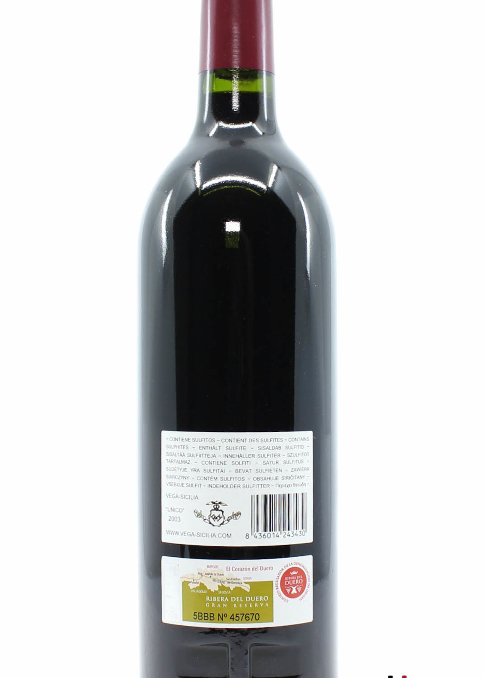 Vega-Sicilia Vega Sicilia Unico - Ribera del Duero 2003 (in OWC)