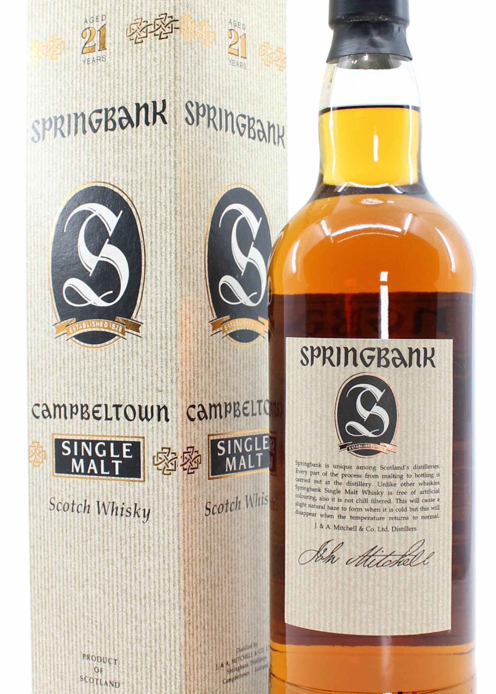 Springbank Springbank 21 Years Old 1998 - Campbeltown Single Malt 46% 700ml (1 of 2400)
