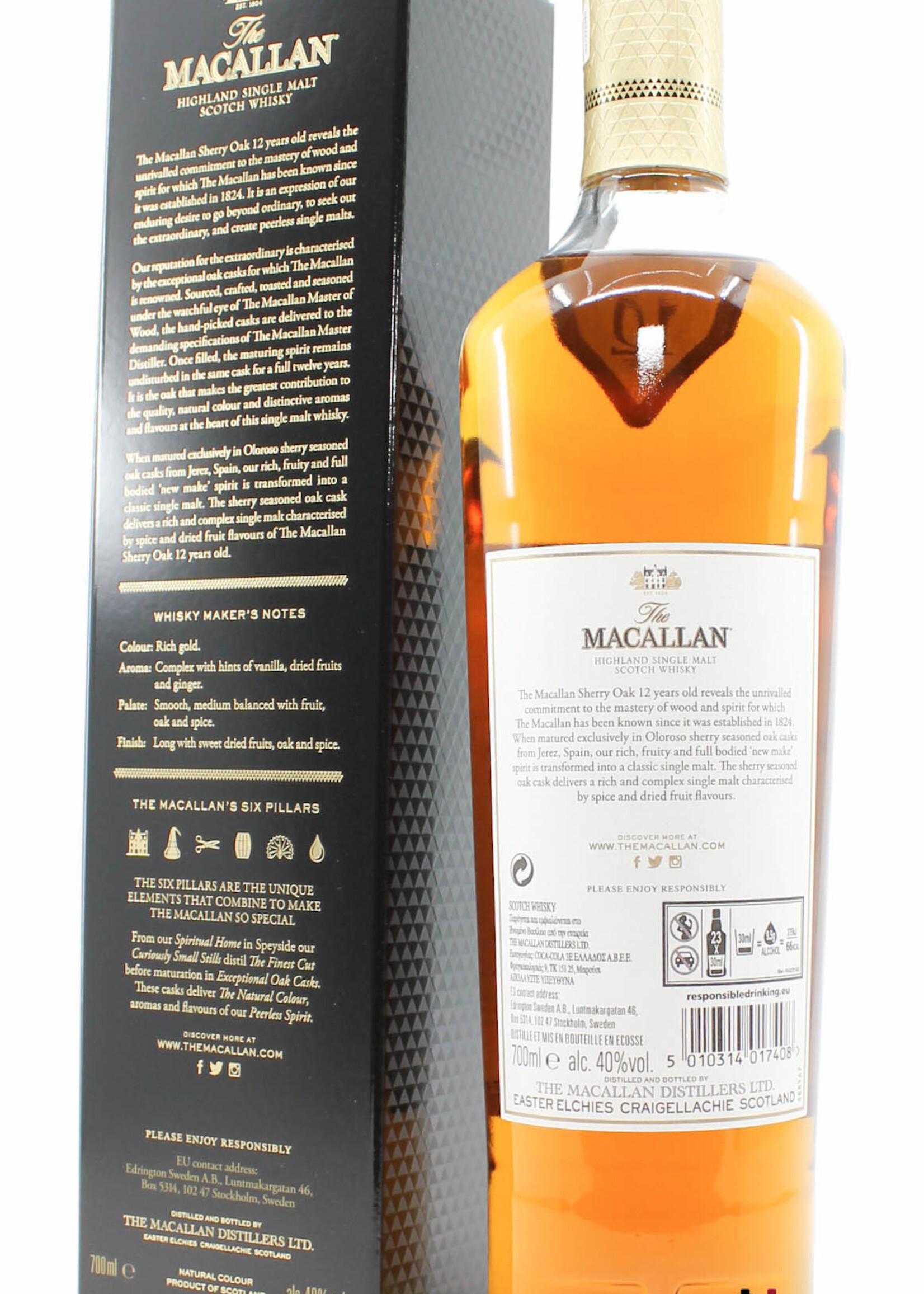 The Macallan Macallan 12 Years Old - Sherry Oak Cask 40%