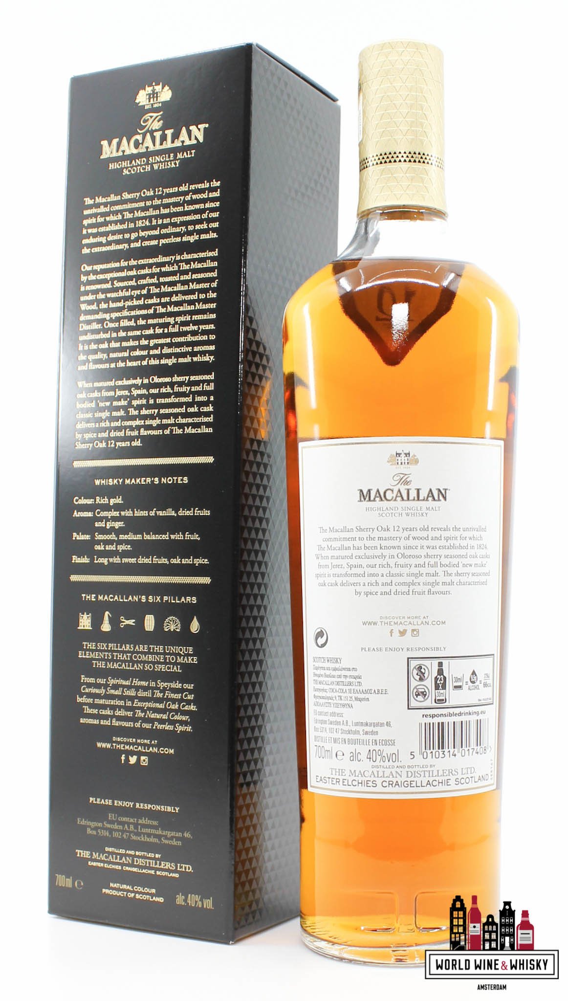 Macallan 12 Years Old 2020 - Sherry Oak Cask 40% - World Wine & Whisky