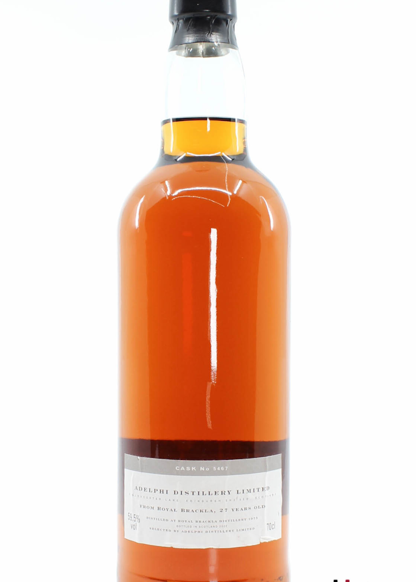 Royal Brackla Royal Brackla 27 Years Old 1975 2002 - Cask 5467 - Adelphi Limited 59.5% (1 of 189)
