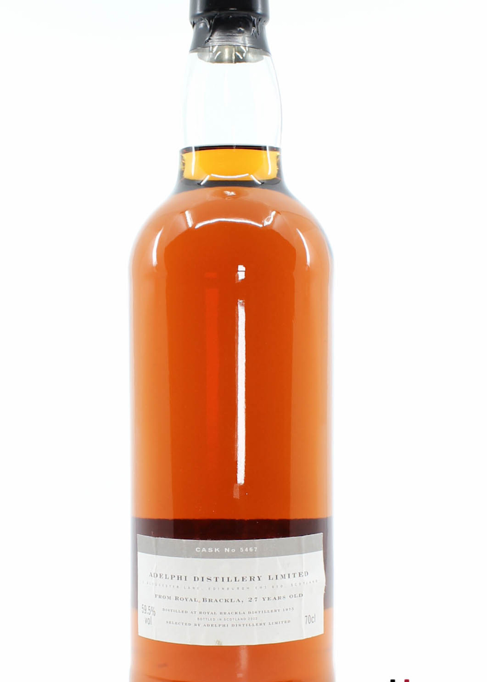 Royal Brackla Royal Brackla 27 Years Old 1975 2002 - Cask 5467 - Adelphi Limited 59.5% (1 of 189)