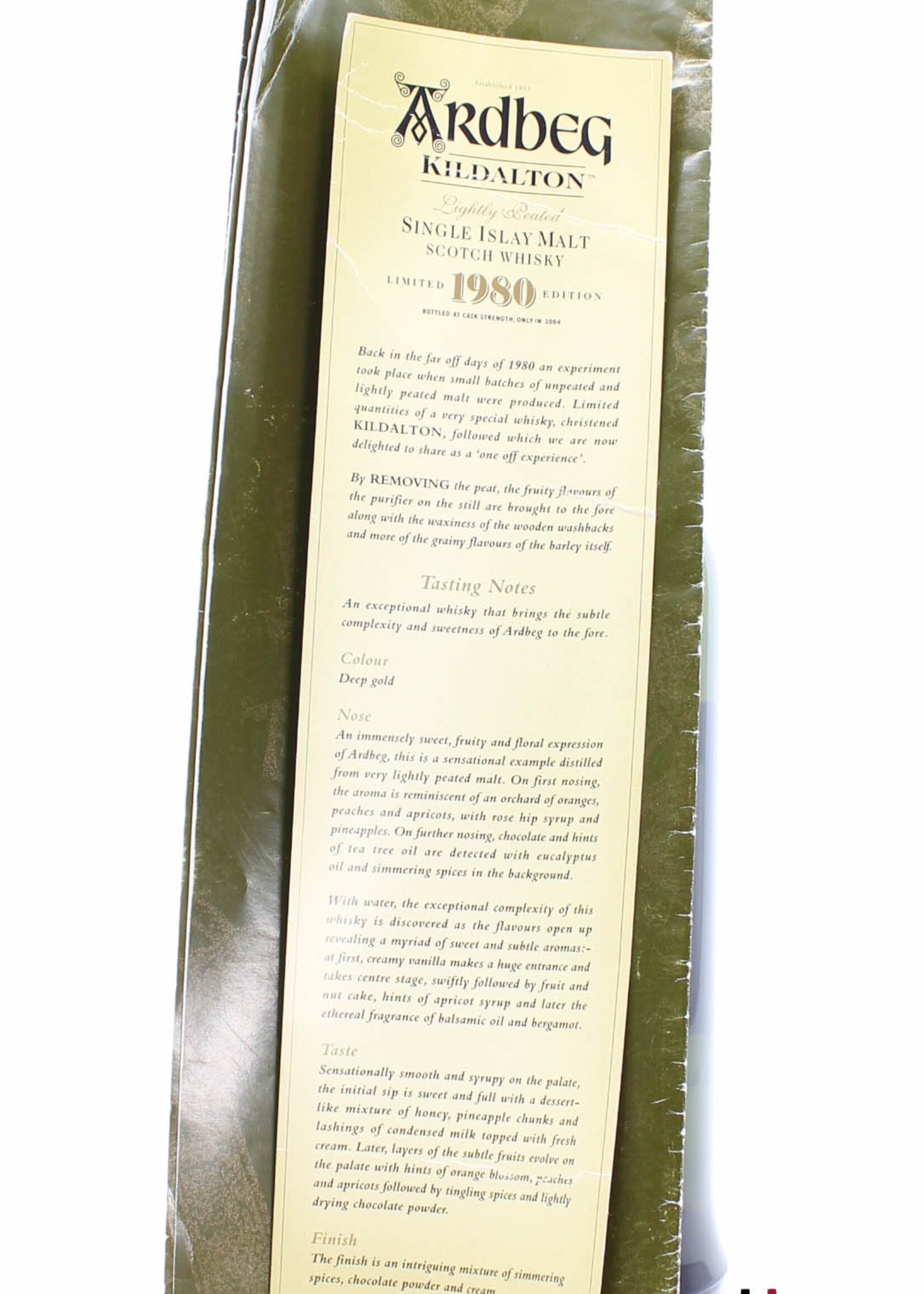 Ardbeg Ardbeg 23 Years Old 1980 2004 - Kildalton - Limited Edition 57.6% (1 of 1300)
