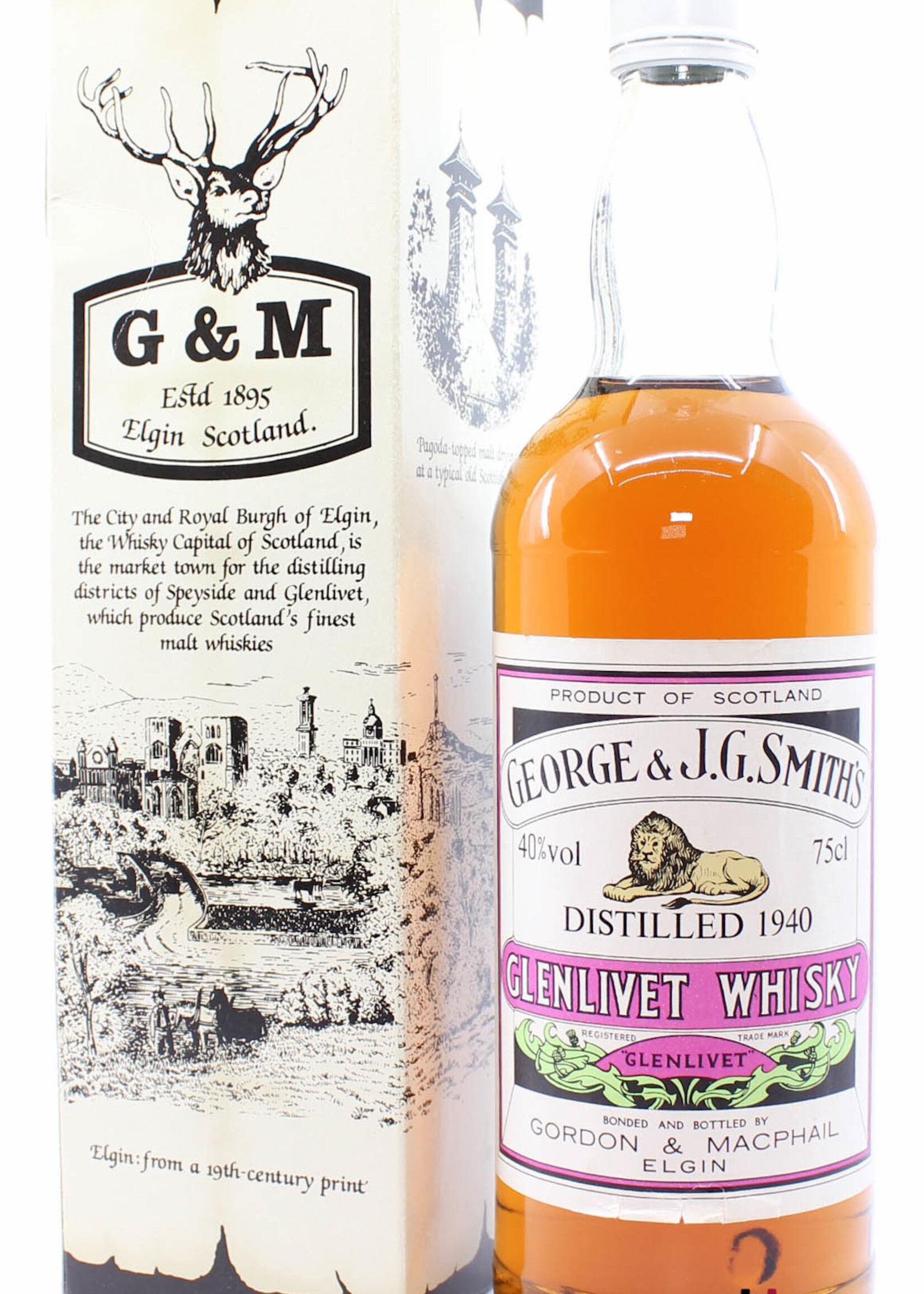 Glenlivet Glenlivet 1940 George & J.G. Smith's - Gordon & MacPhail 40% 750ml