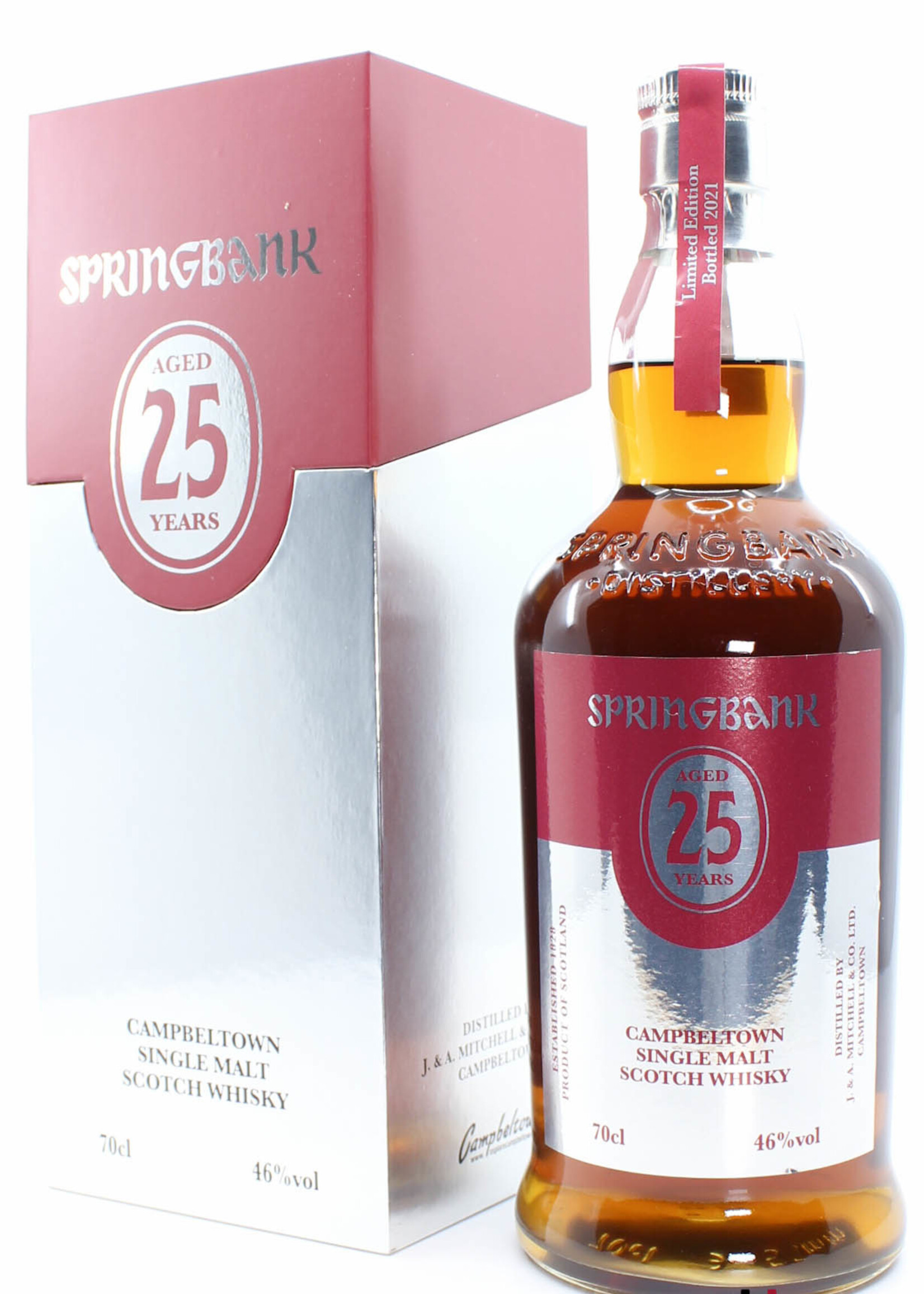 Springbank Springbank 25 Years Old 2021 Limited Edition - Red/Silver Edition 46% (1 of 1400)