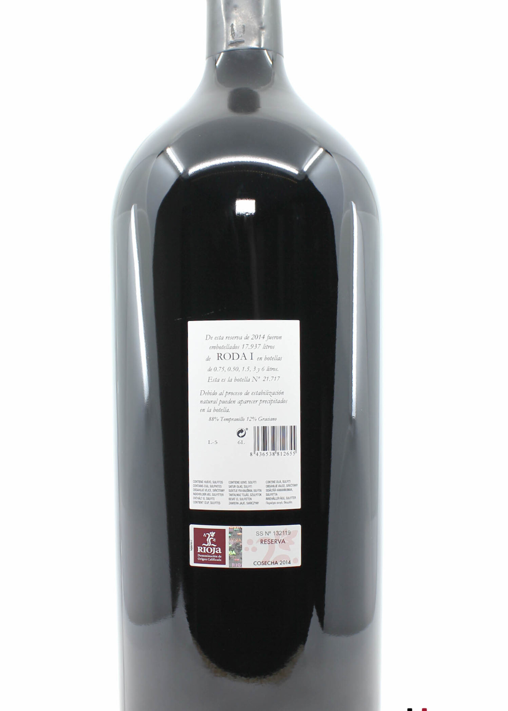 Bodega Roda Bodega Roda I 2014 - Reserva Rioja 14% 6 Liter Methusalem (in OWC)