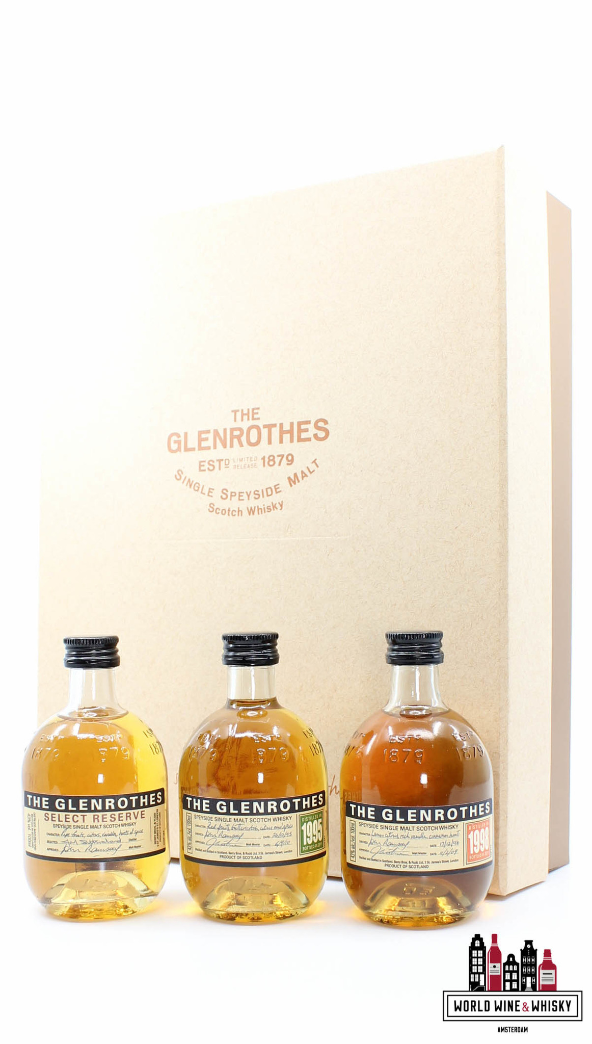 Glenrothes Glenrothes Gift Pack - The Secret of the Glenrothes  (3 x 100ml + glasses)
