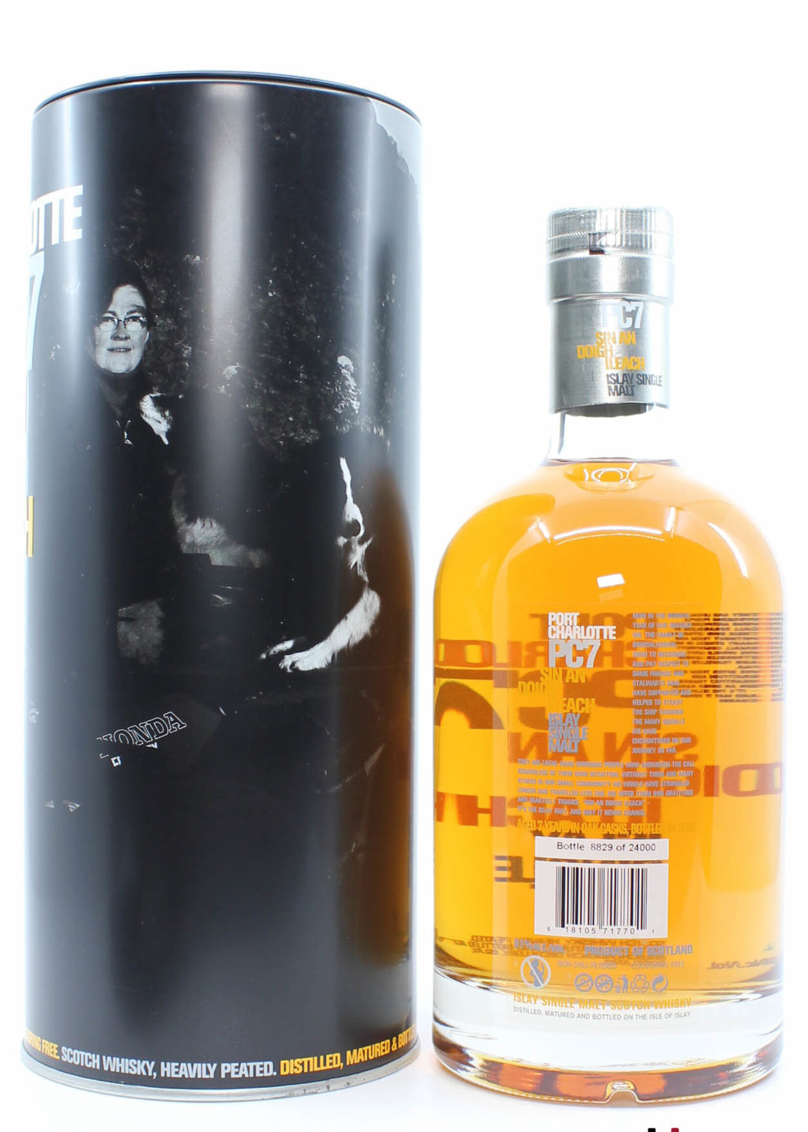 Bruichladdich Bruichladdich Port Charlotte 7 Years Old 2001 2008 - PC7 - Sin An Doigh Ileach 61% (1 of 24000)