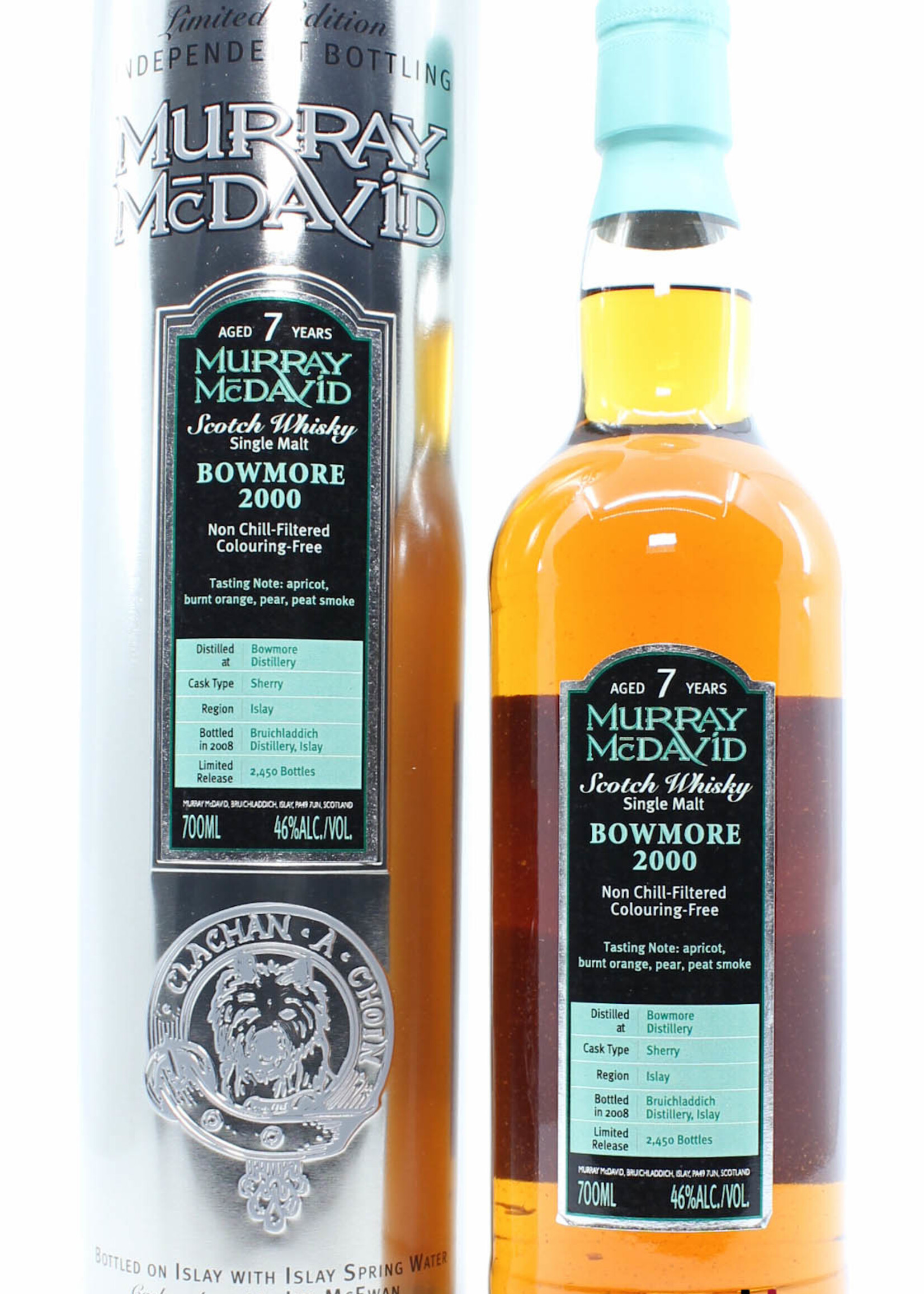 Bowmore Bowmore 7 Years Old 2000 2008 - Murray McDavid 46% (1 of 2450)