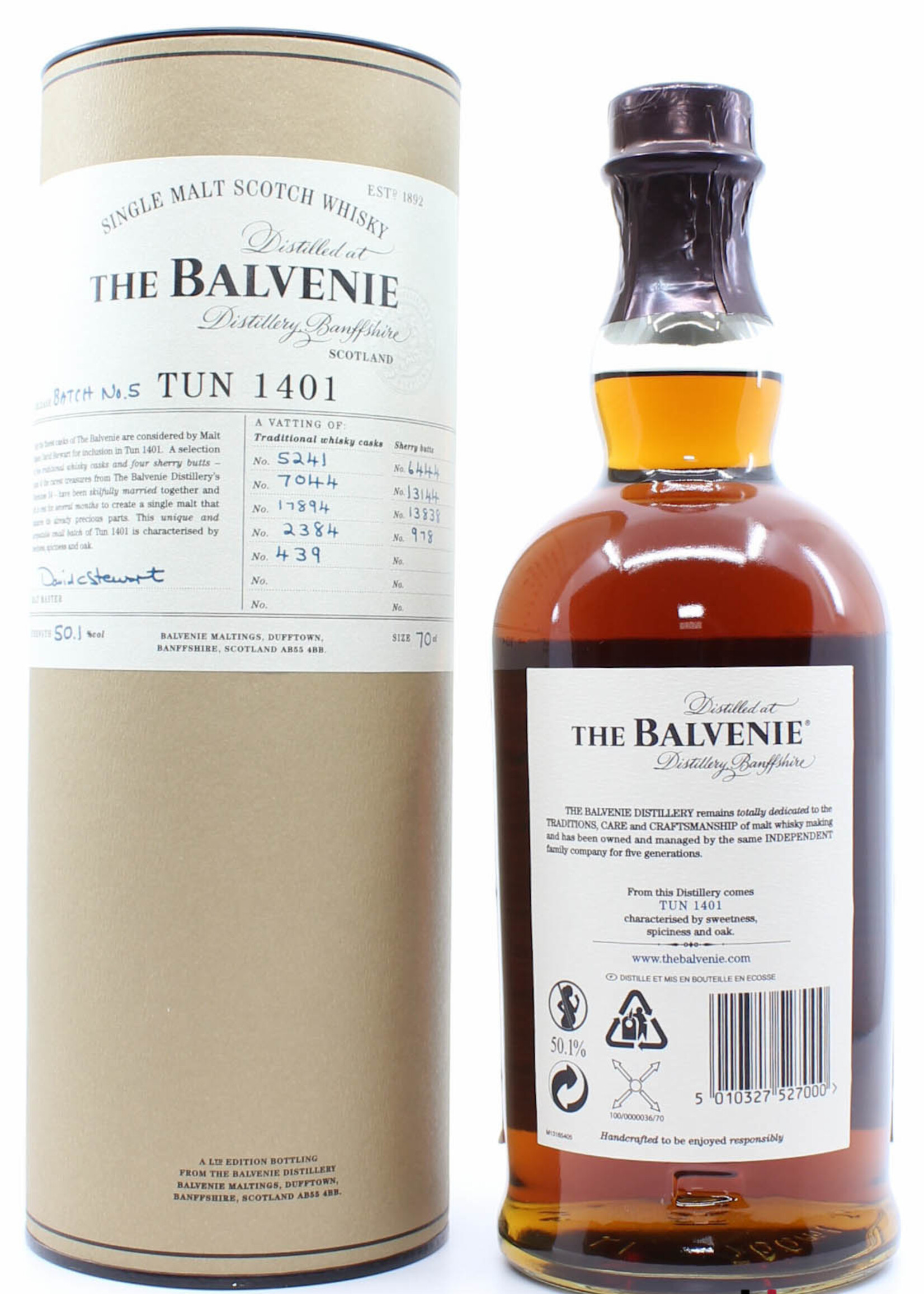 Balvenie Balvenie Tun 1401 Release Batch No. 5 2012 50.1% (1 of 2862)