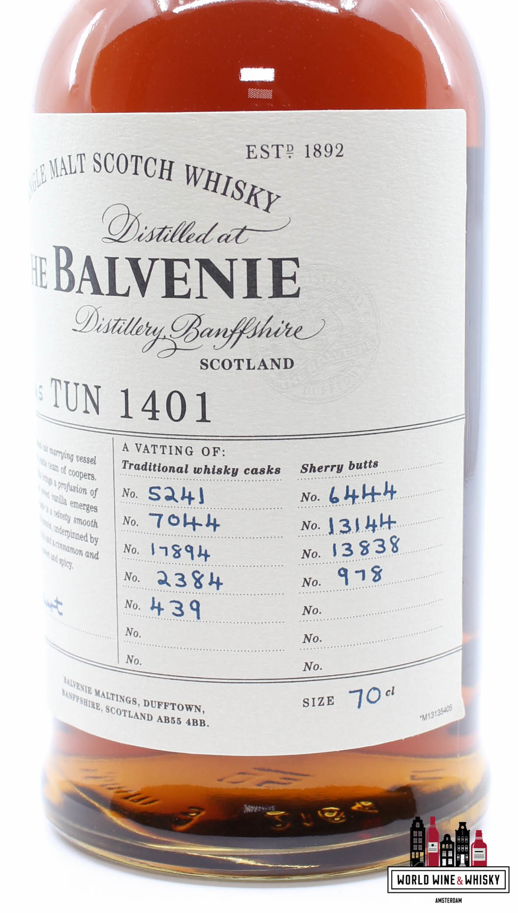 Balvenie Balvenie Tun 1401 Release Batch No. 5 2012 50.1% (1 of 2862)