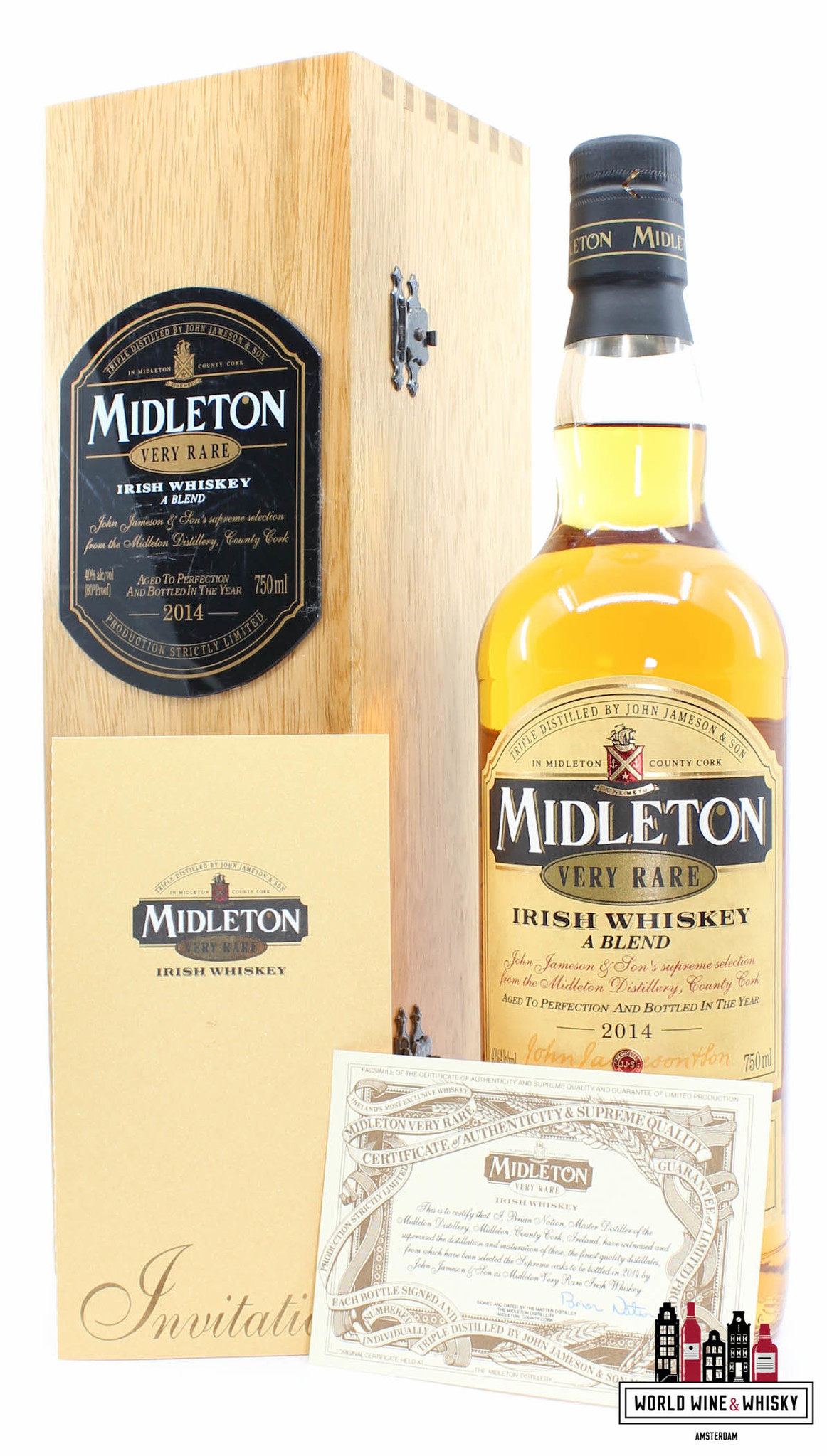 Midleton Very Rare 2014 - Irish Whiskey 40% 750ml (in wooden case) - World  Wine u0026 Whisky