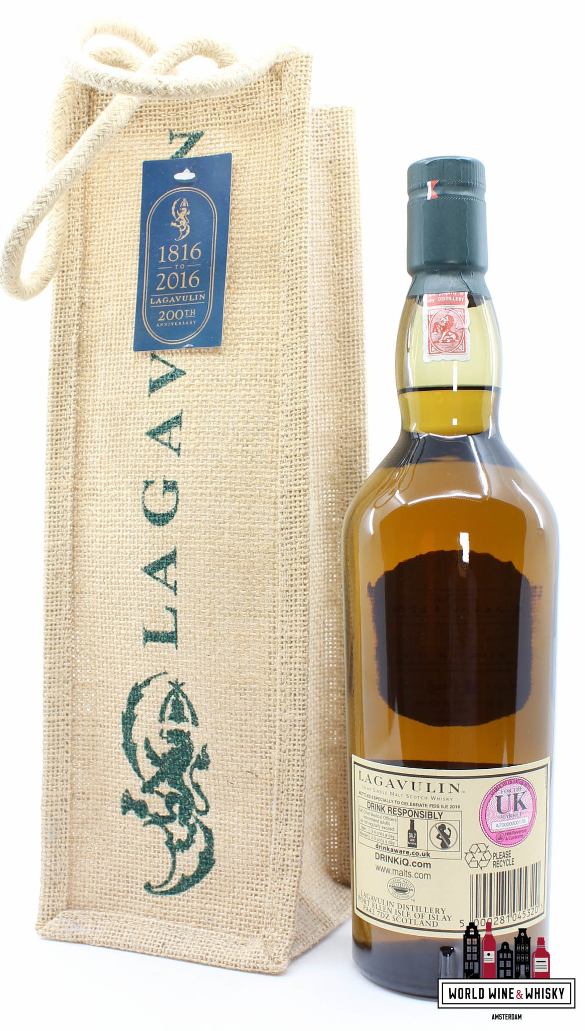 Lagavulin Lagavulin 18 Years Old 2016 - Feis Ile 2016 - 200th Anniversary 49.5% (1 of 6000)