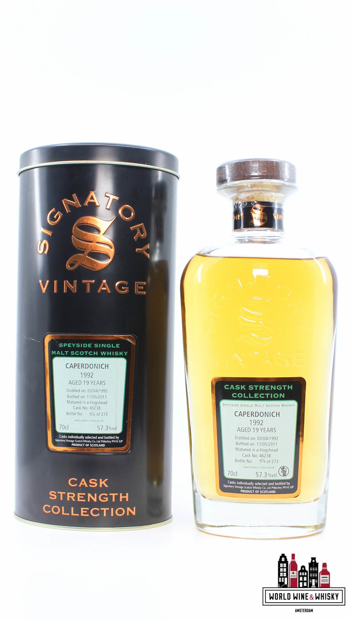 Caperdonich Caperdonich 19 Years Old 1992 2011 - Cask Strength Collection - Signatory Vintage - Cask 46238 57.3% (1 of 273)