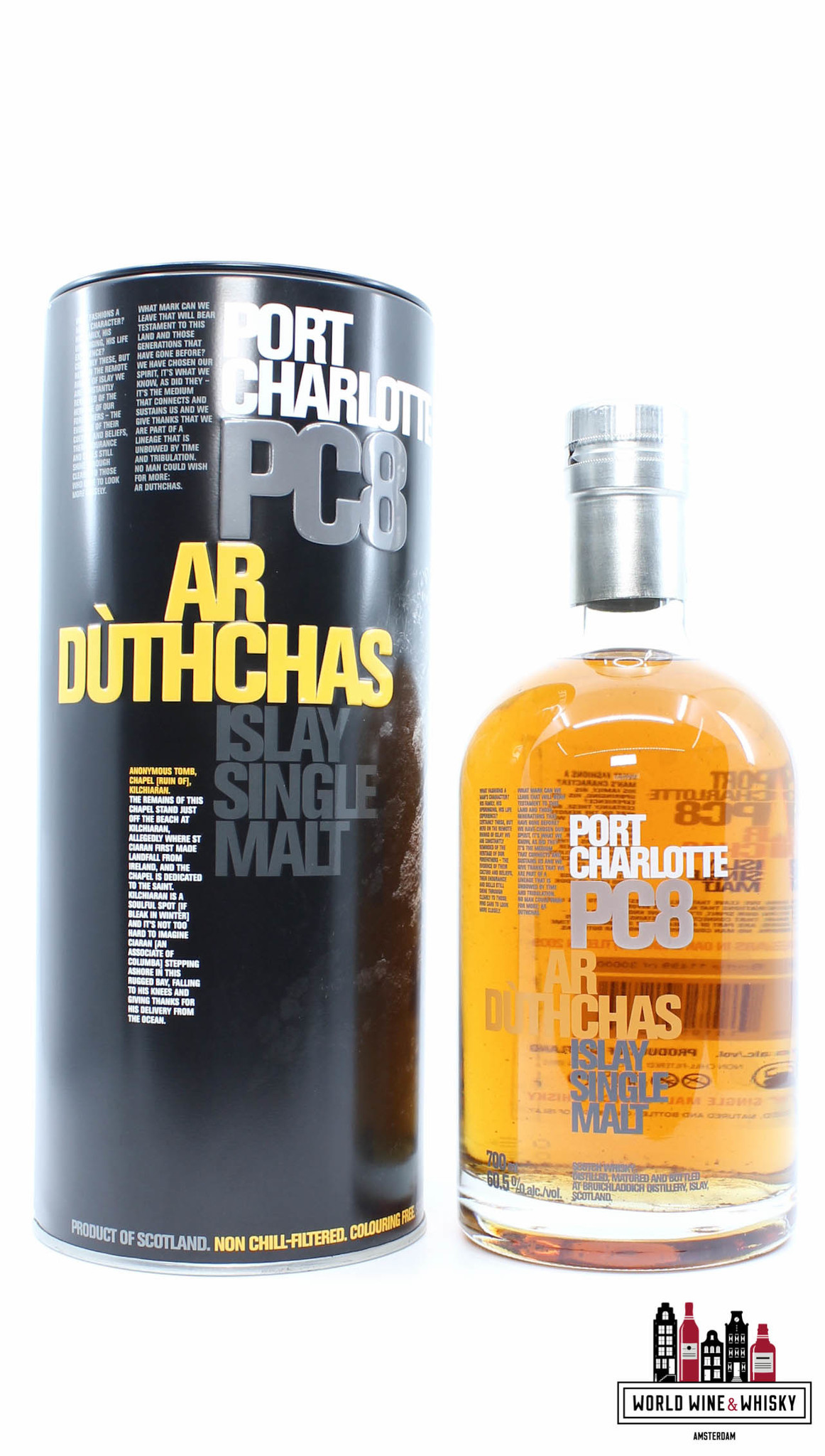 Bruichladdich Port Charlotte 8 YO 2001 2009 - PC8 - Ar Duthchas 60.5% -  World Wine & Whisky