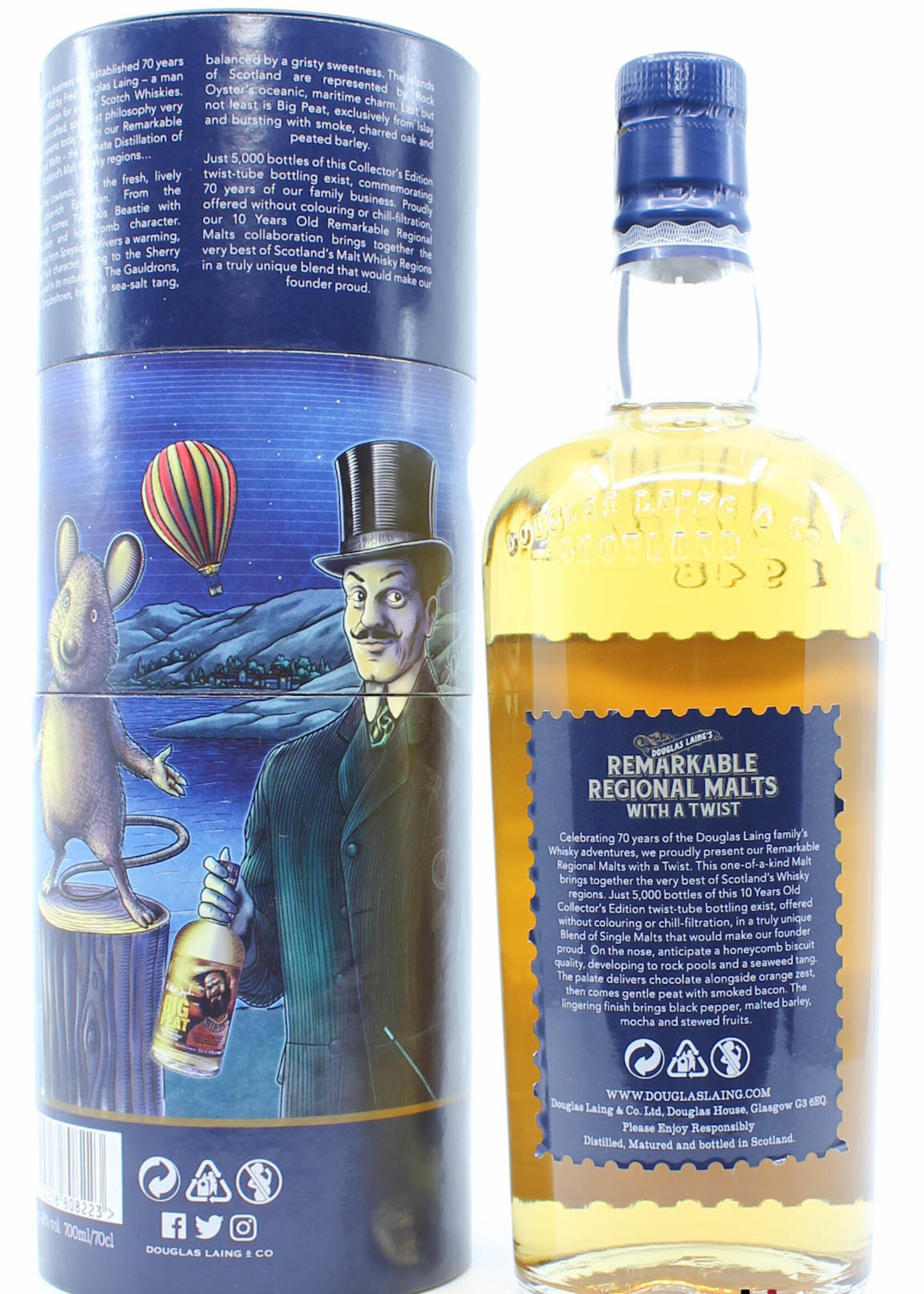 Douglas Laing Douglas Laing's 10 Years Old 2018 - Remarkable Regional Malts with a Twist - 70th Anniversary 48% (1 of 5000)