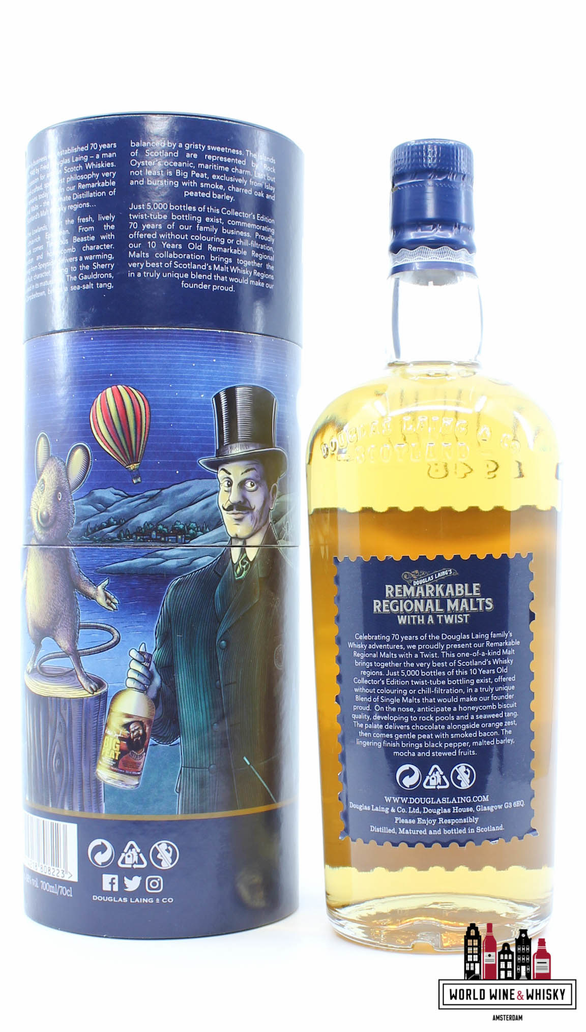 Douglas Laing Douglas Laing's 10 Years Old 2018 - Remarkable Regional Malts with a Twist - 70th Anniversary 48% (1 of 5000)