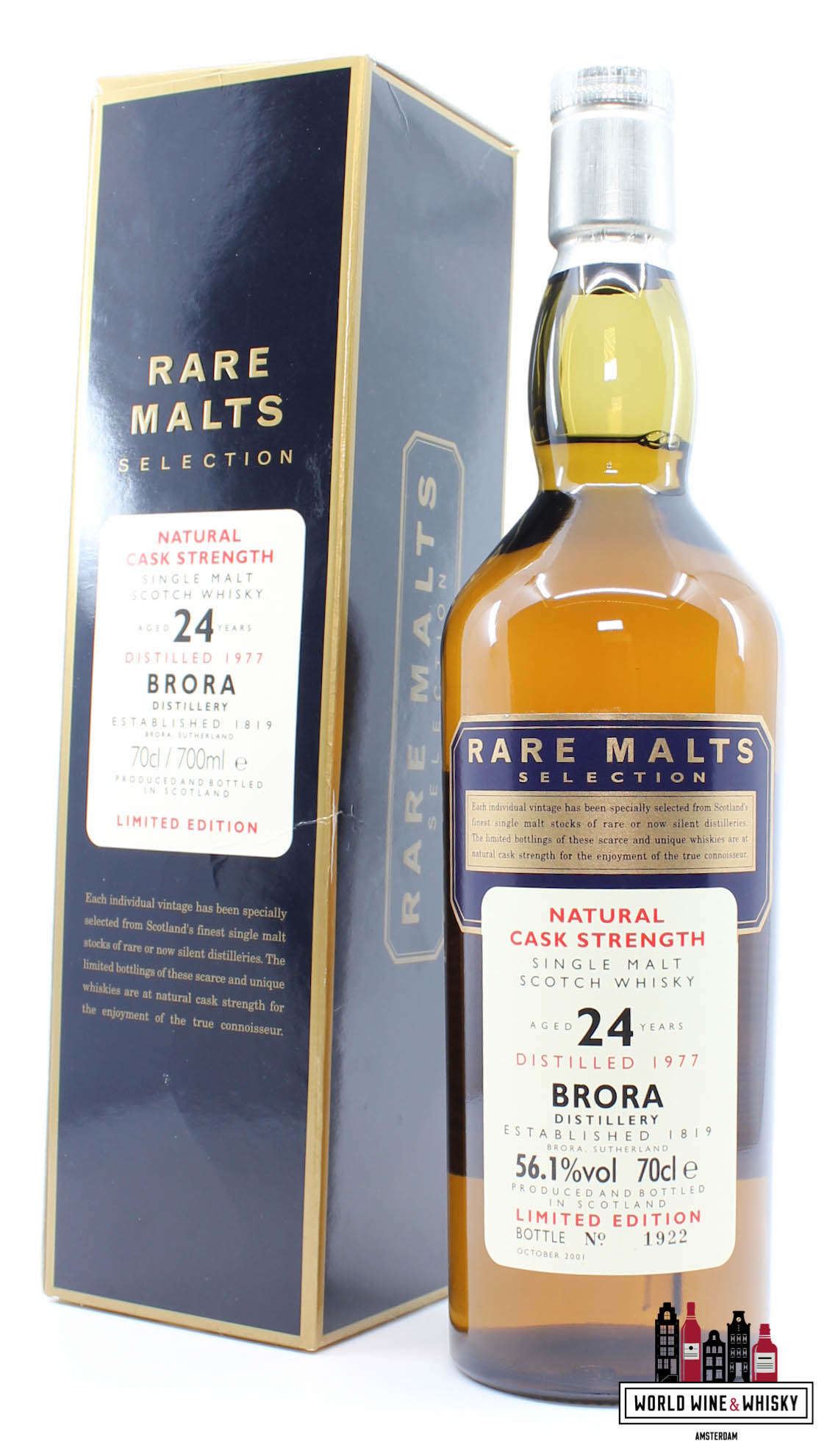 Brora Brora 24 Years Old 1977 2001 - Rare Malts Selection - Natural Cask Strength - 1 of 6000 56.1% (Closed Distillery)