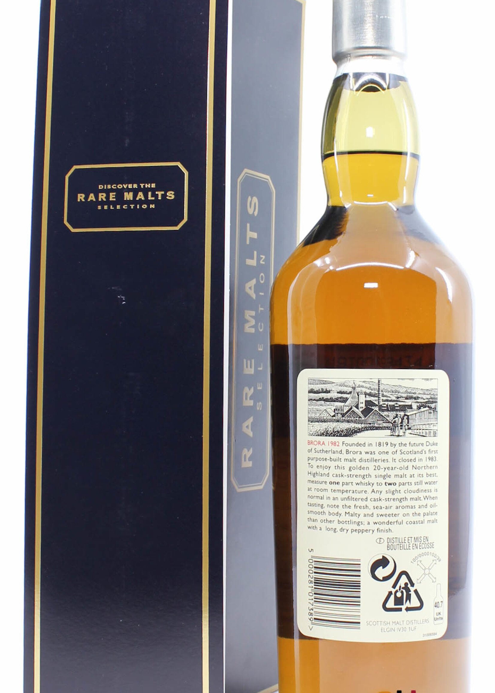 Brora Brora 20 Years Old 1982 2003 - Rare Malts Selection - Natural Cask Strength 58.1% (Closed Distillery)